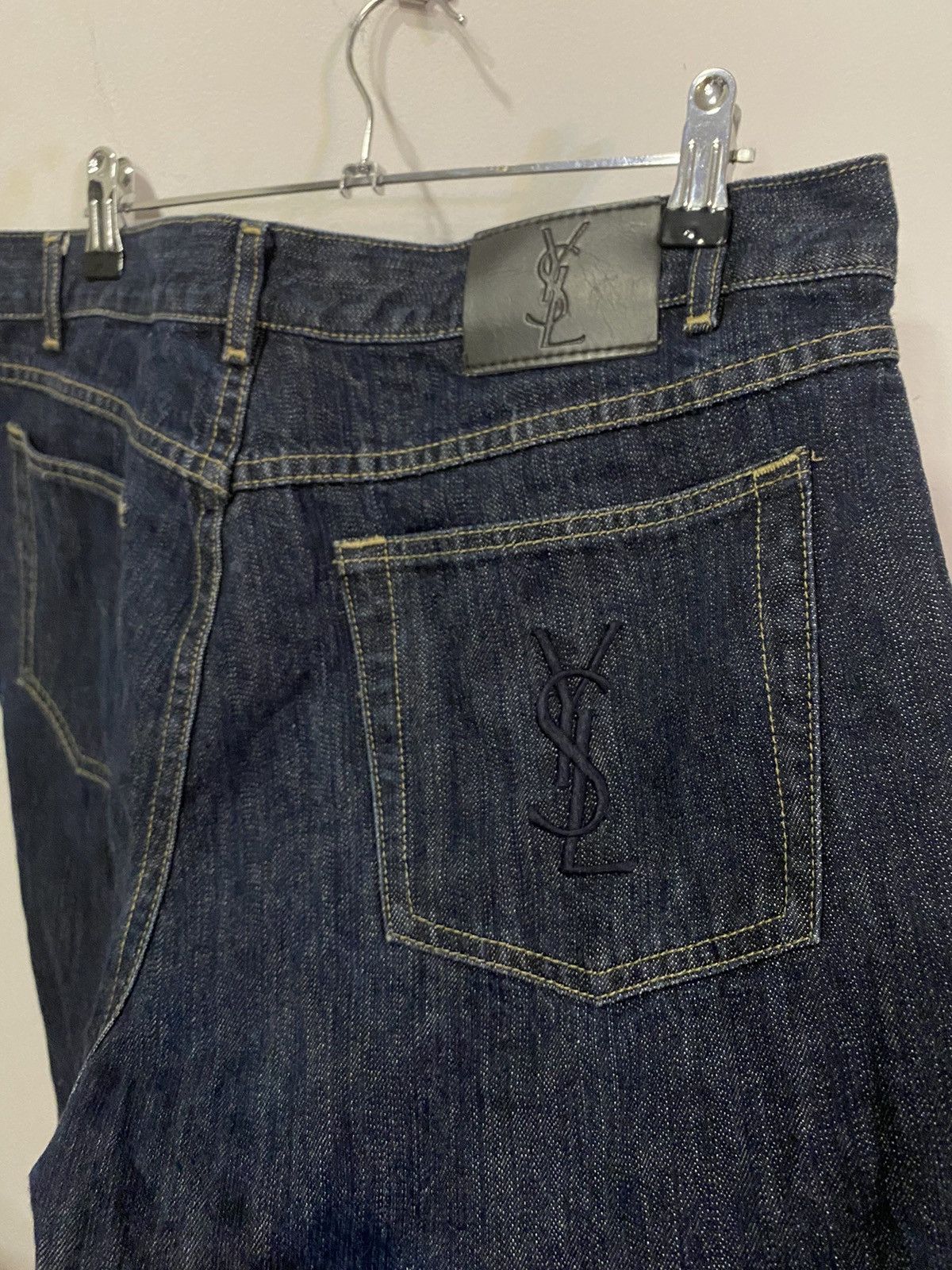 Yves Saint Laurent Denim YSL Shorts YSL Jeans Indigo Size US 36 / EU 52 - 21 Thumbnail