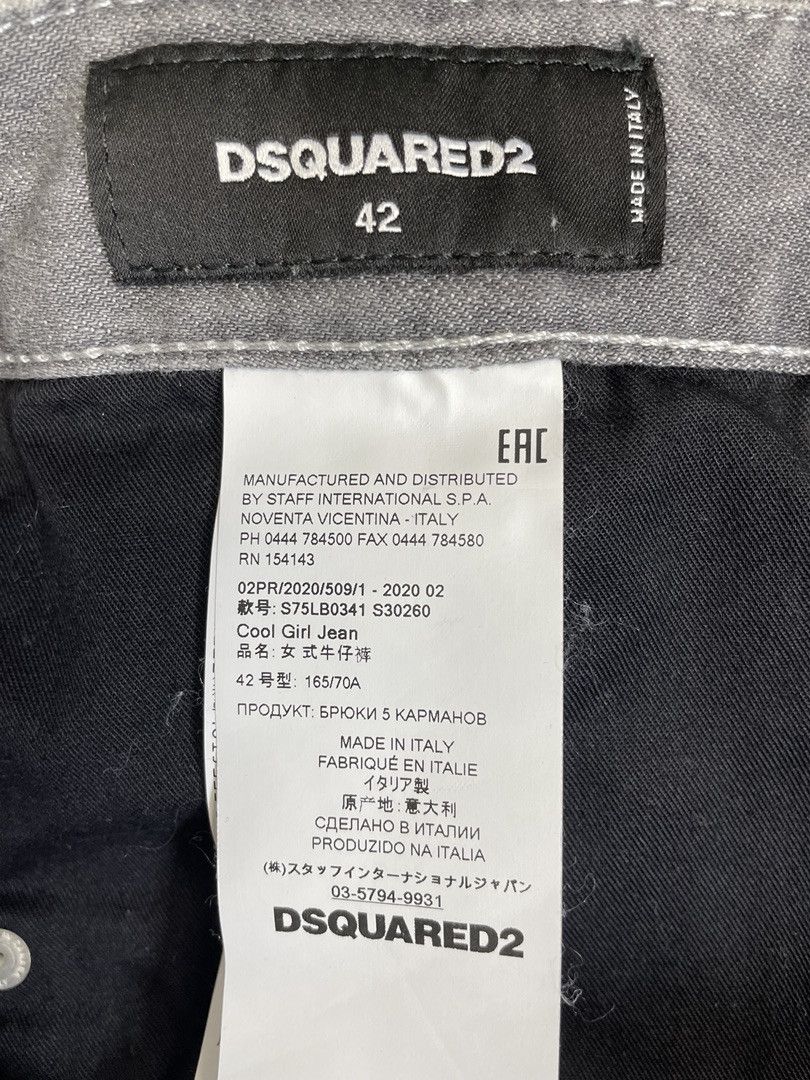 Dsquared2 DSQUARED2 Womens Distressed Skinny Jeans Size 28" / US 6 / IT 42 - 8 Thumbnail