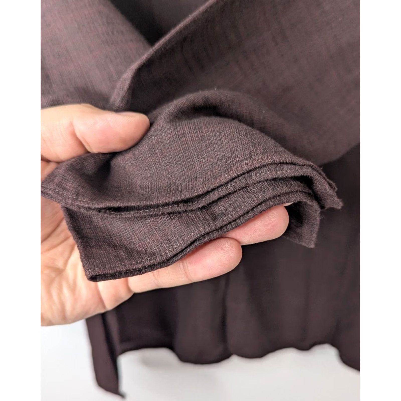 Eileen Fisher Eileen Fisher Brown Tunic Shirt PP 3/4 Sleeve Linen Blend Button Top Petite Size Women Size XXS / US 00 / IT 34 - 3 Thumbnail