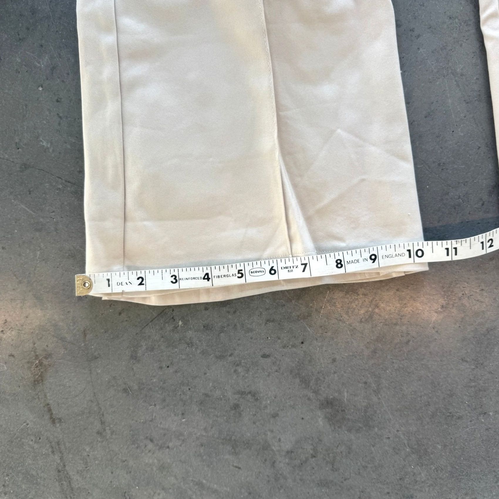Vintage VINTAGE Club London Wide Leg Flare Trouser Women’s Cream Beige Pants SZ 4 MSRP 25 Women Size 27" / US 4 / IT 40 - 6 Thumbnail