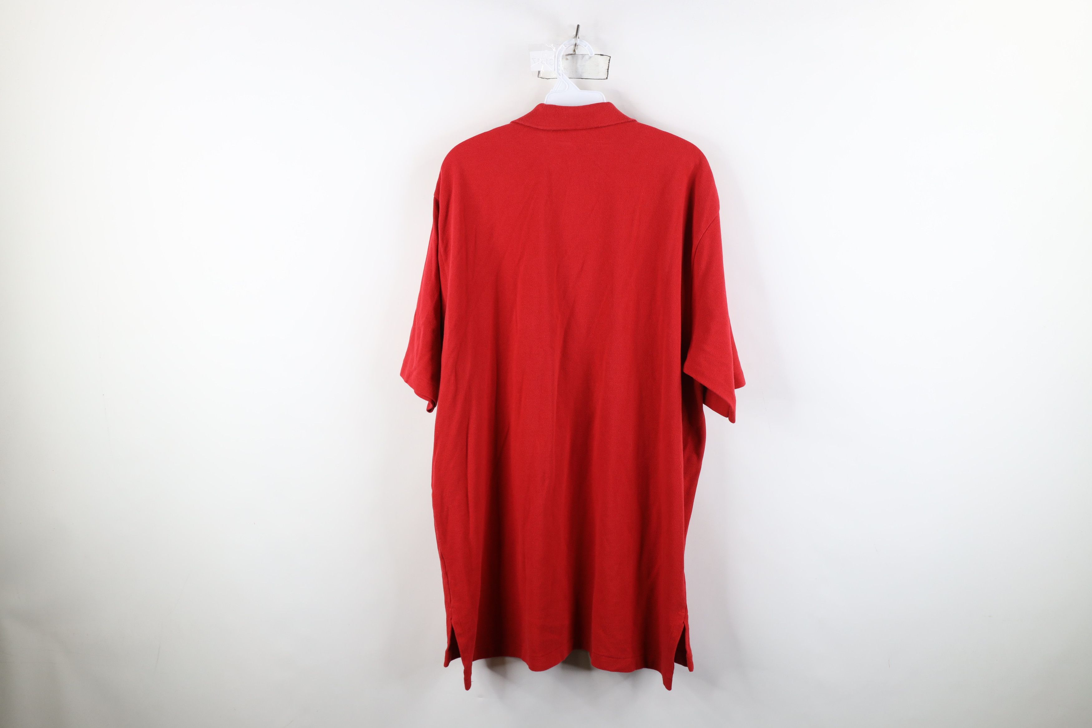Ralph Lauren Vintage 90s Ralph Lauren Bear Collared Polo Shirt Red Cotton Size US XL / EU 56 / 4 - 11 Thumbnail