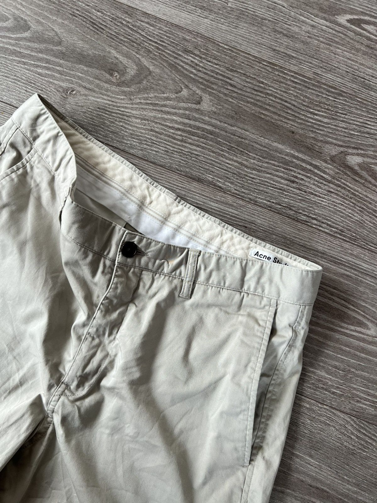 Acne Studios × Vintage ‼️Rare Acne Studios Seymour Satin PSS15 Cotton Shorts‼️ Size US 36 / EU 52 - 10 Thumbnail