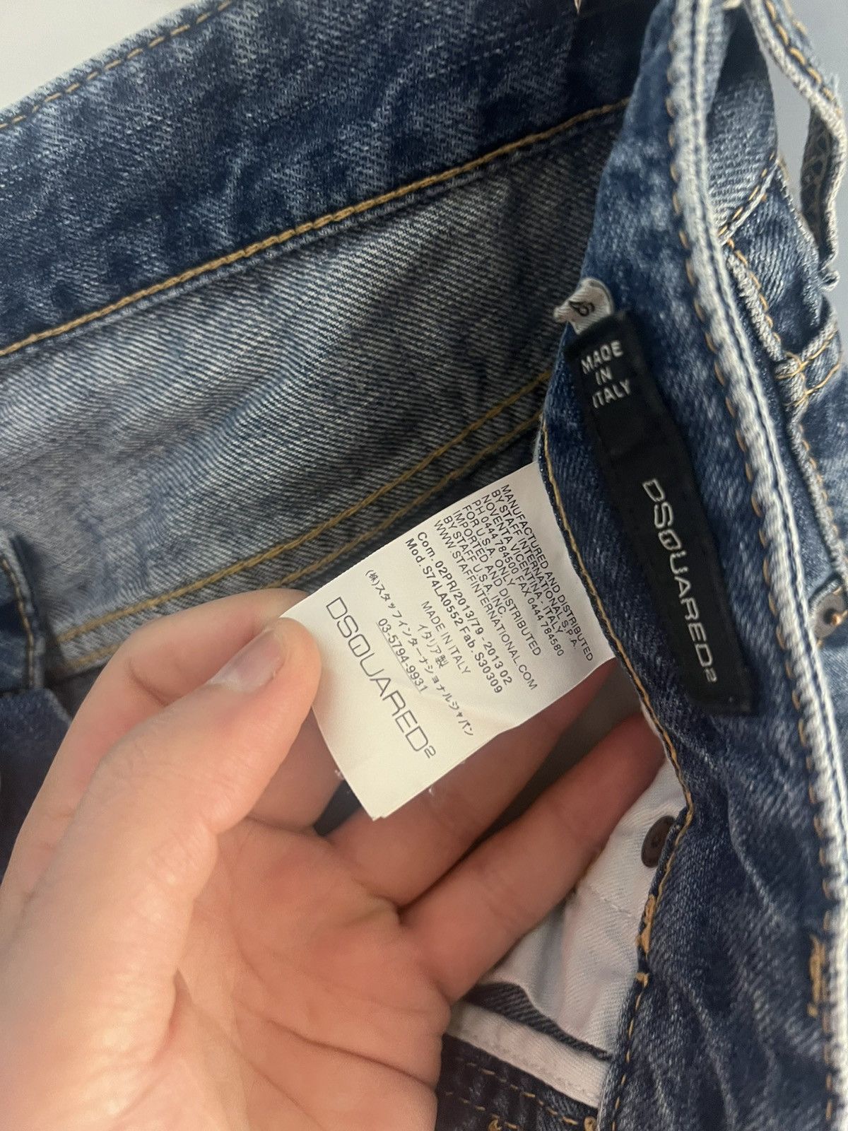 Dsquared2 × Vintage VERY RARE DSQUARED2 DENIM JEANS ITALIAN DESIGNER LUXURY Y2K Size US 32 / EU 48 - 11 Thumbnail
