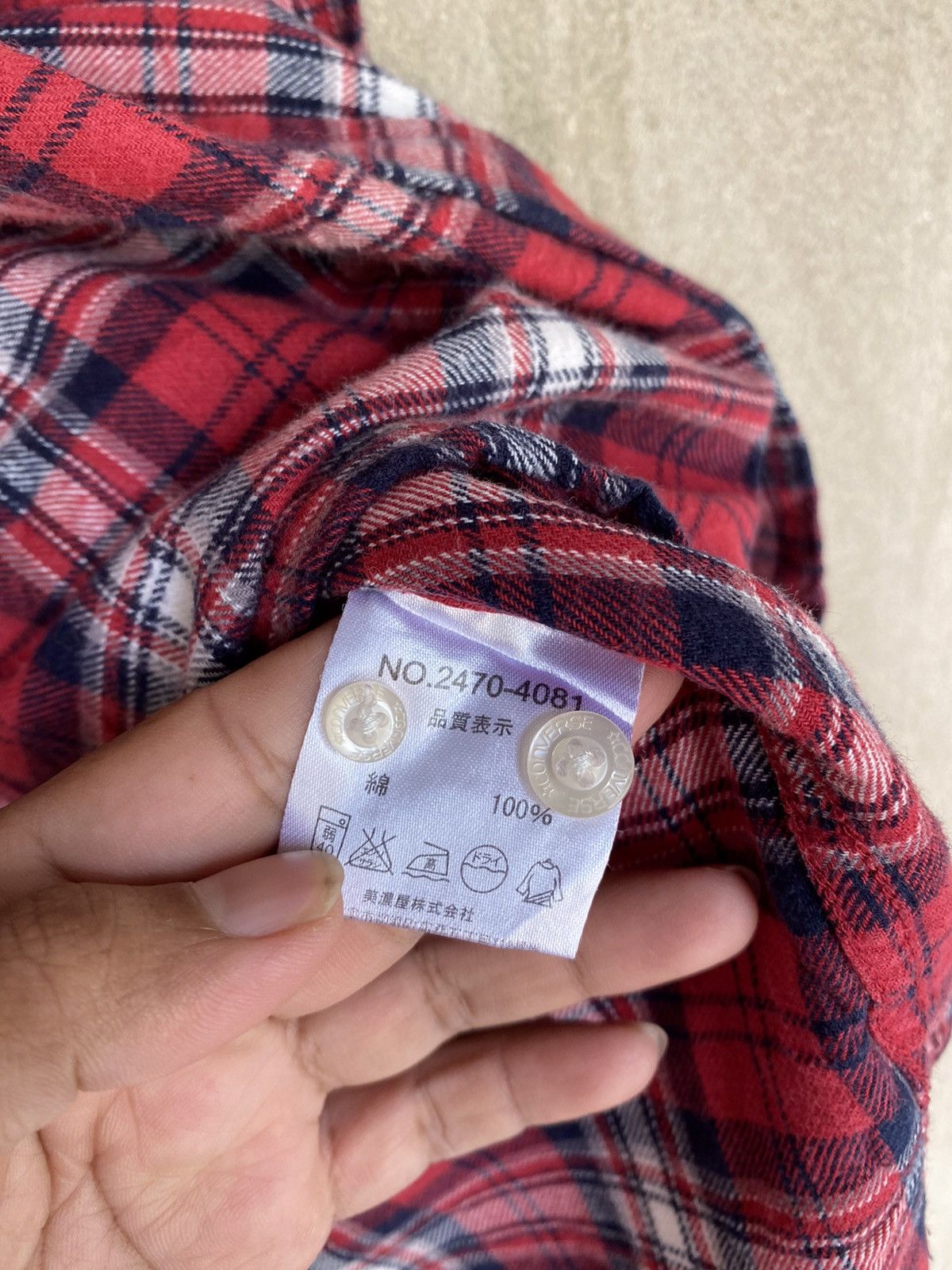 Converse Vintage Converse Plaid Tartan Flannel Shirt Button Up Size US M / EU 48-50 / 2 - 5 Thumbnail