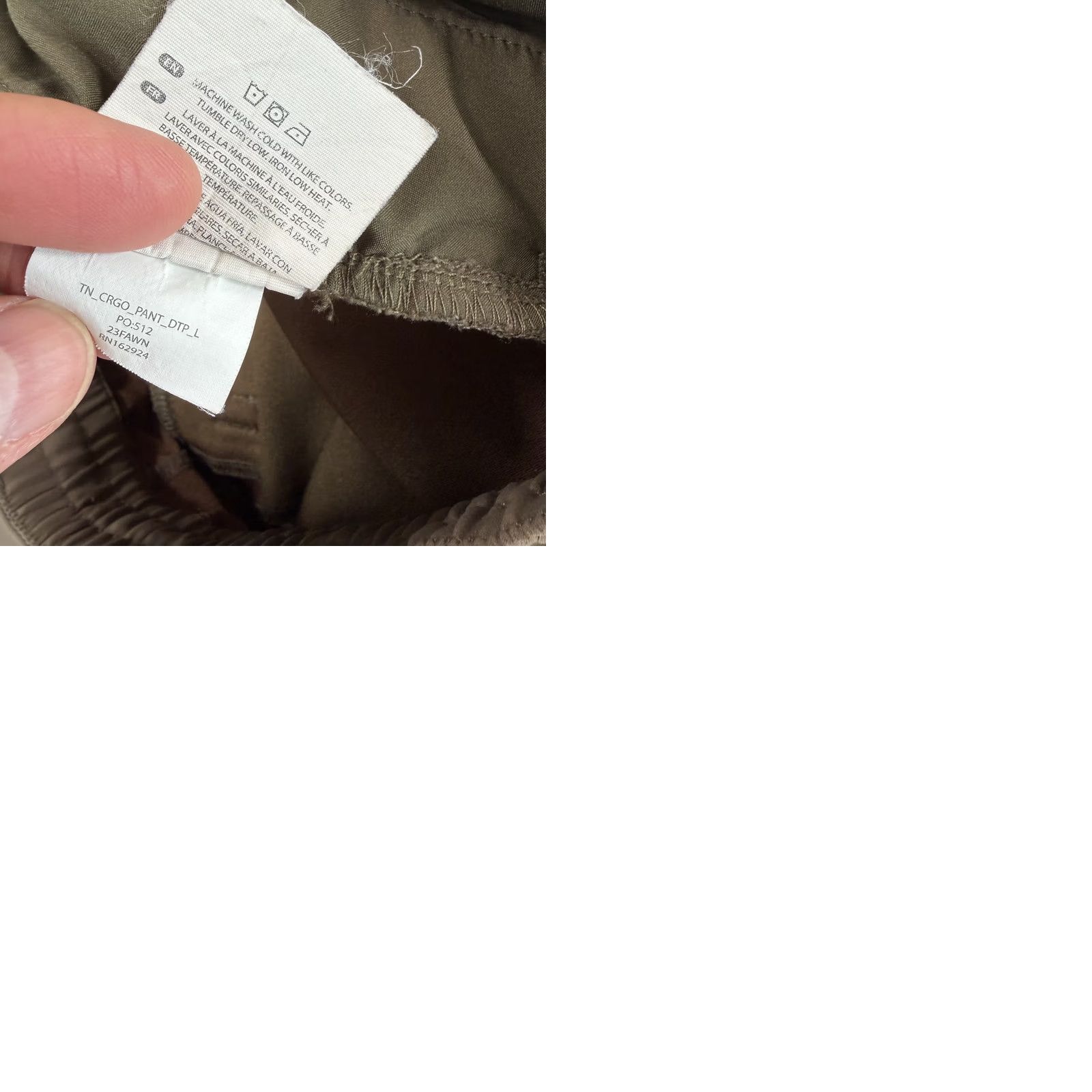 Vintage BYLT Pants Mens L Dark Taupe Premium Basics Active Cargo Men Tech Nylon Size US 33 - 9 Thumbnail