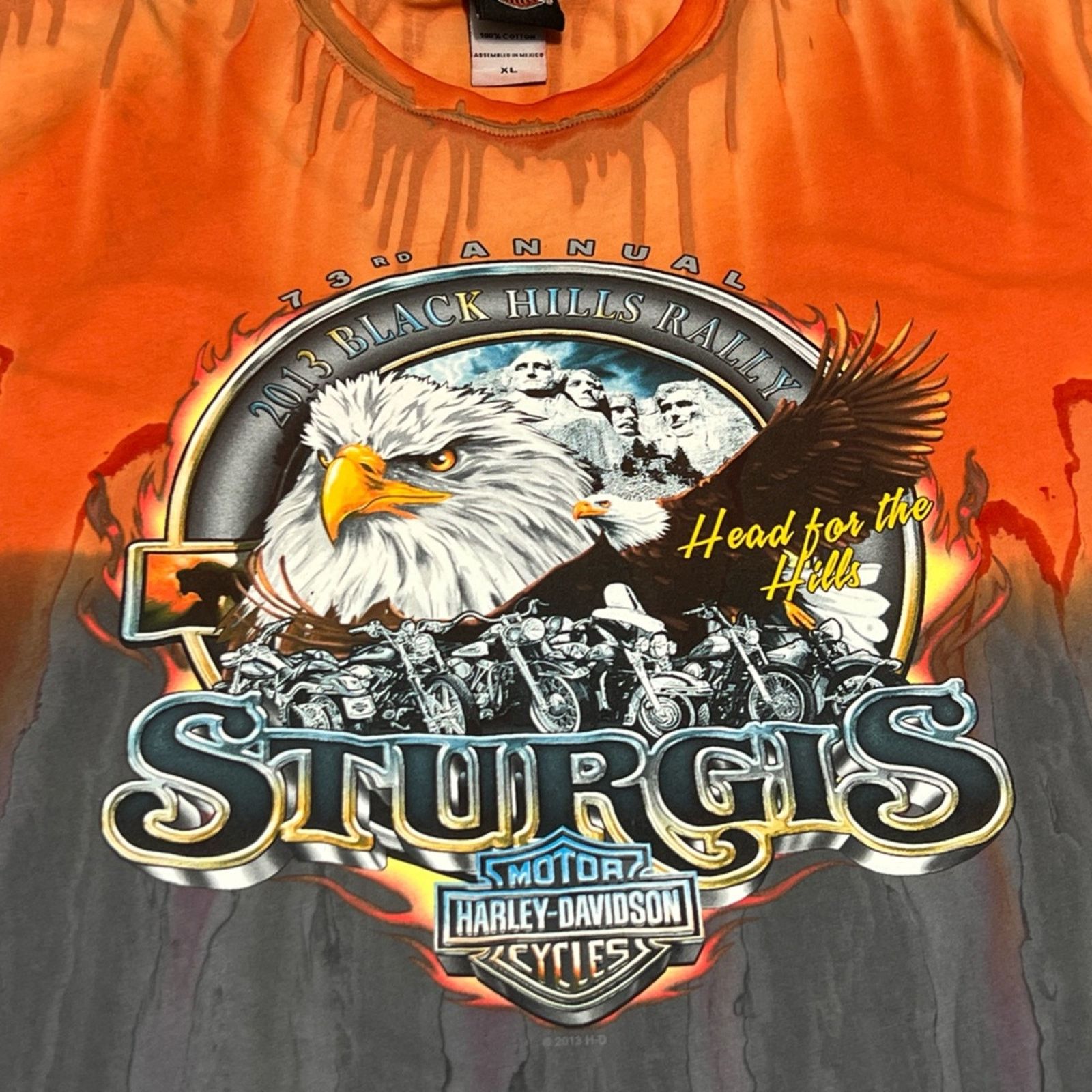 Harley Davidson Vintage Harley Davidson x Sturgis Biker Shirt Men’s Tie Dye Size US XL / EU 56 / 4 - 3 Thumbnail