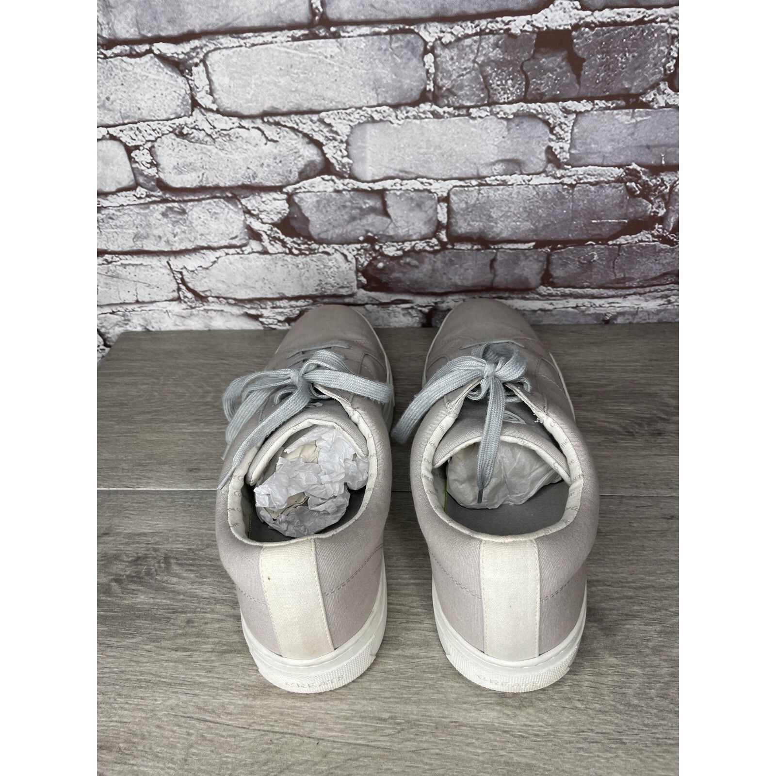 Greats Greats Gray Canvas Fabric Lace Up Low Casual Sneakers Shoes Size US 12 / EU 45 - 19 Thumbnail