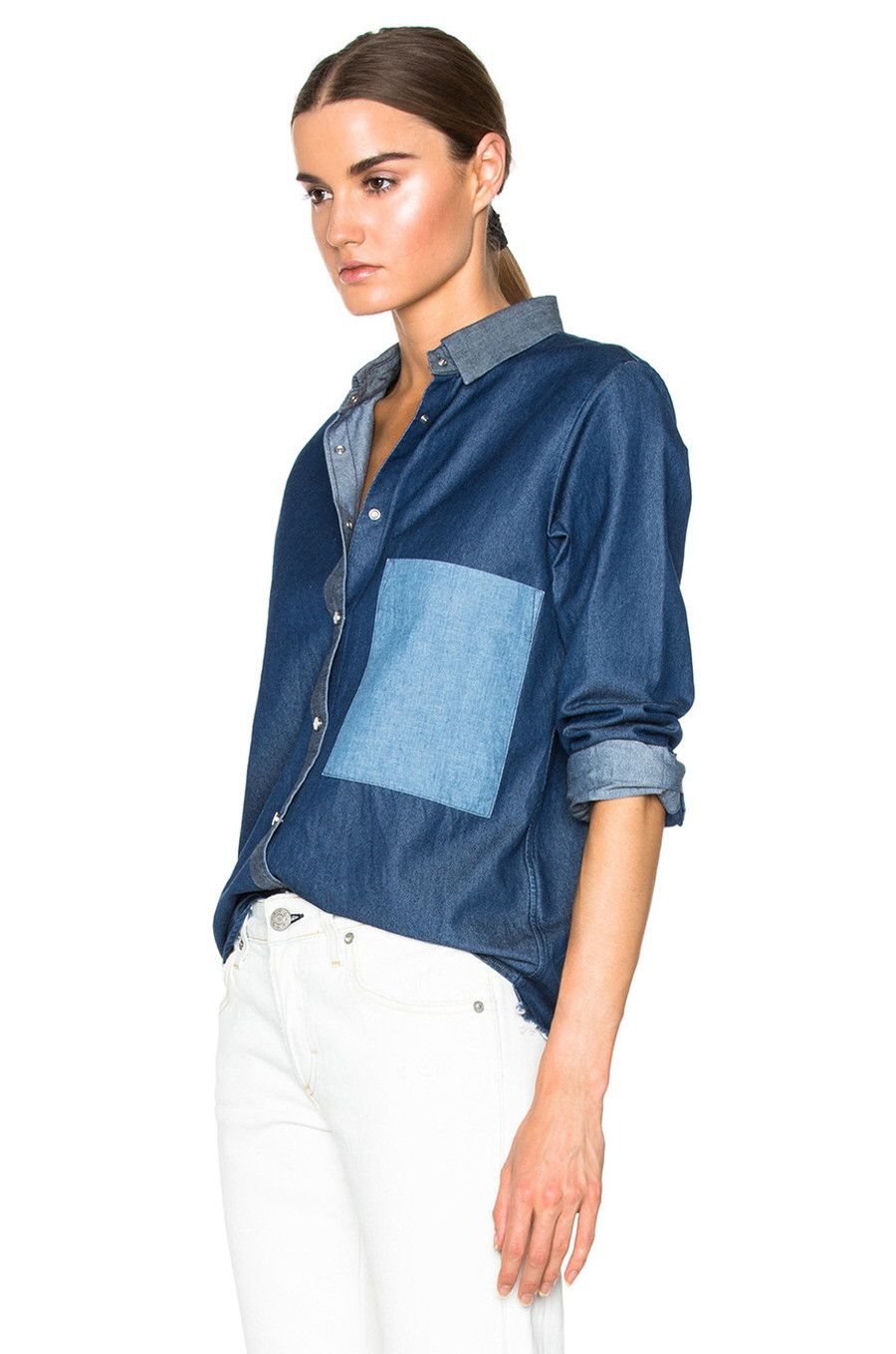 Golden Goose golden goose a7 denim patch shirts Size L / US 10 / IT 46 - 7 Thumbnail