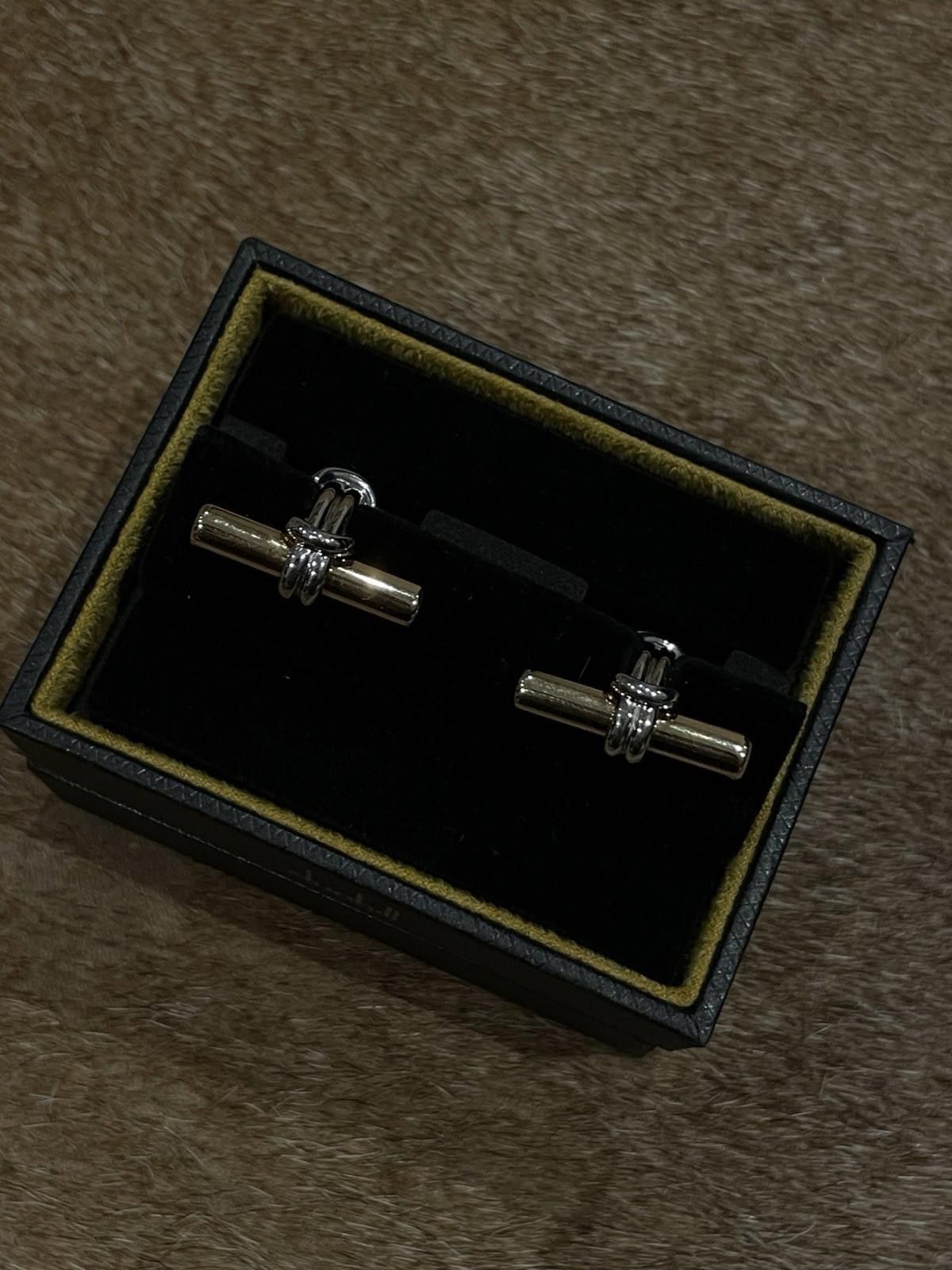 Alfred Dunhill Dunhill 18K Gold + Sterling Silver Cufflinks Size ONE SIZE - 1 Thumbnail