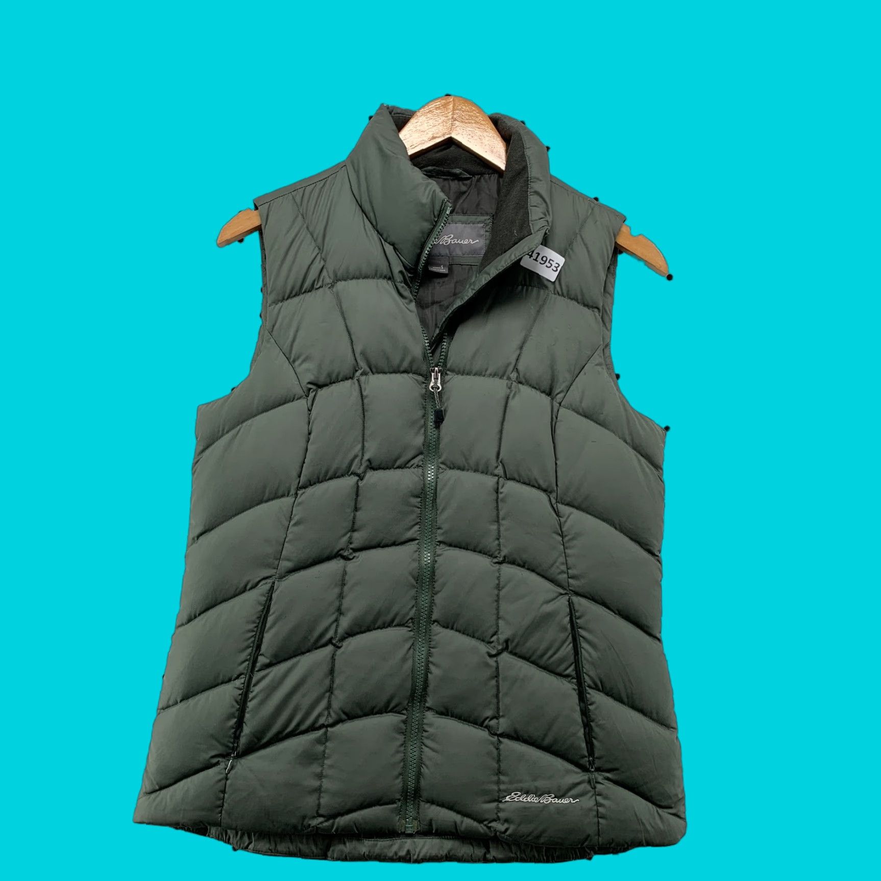 Eddie Bauer Eddie Bauer Down Puffer Vest Jacket Womens Small Gray Quilted 18x25.5 Size S / US 4 / IT 40 - 1 Thumbnail