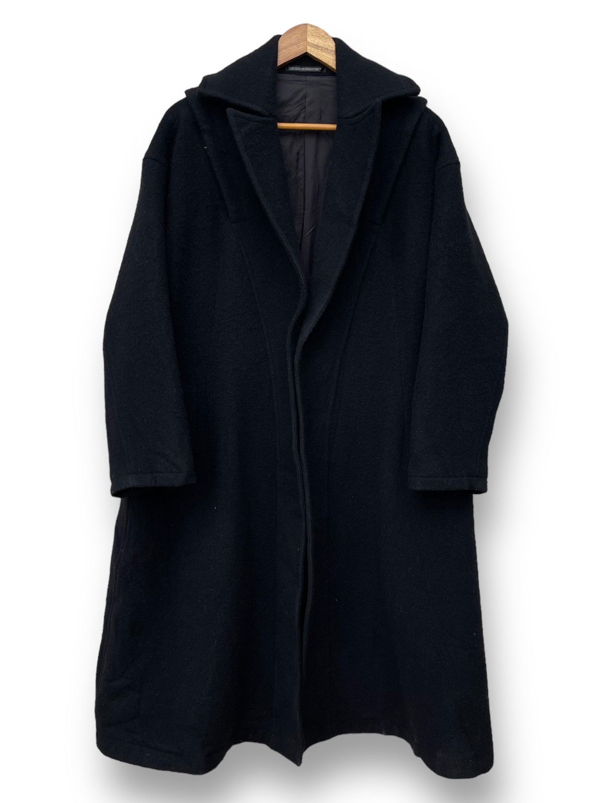 Yohji Yamamoto 🔥 A/W 2009 YOHJI YAMAMOTO WOOL OVER-COAT RARE DESIGN Size US M / EU 48-50 / 2 - 9 Thumbnail