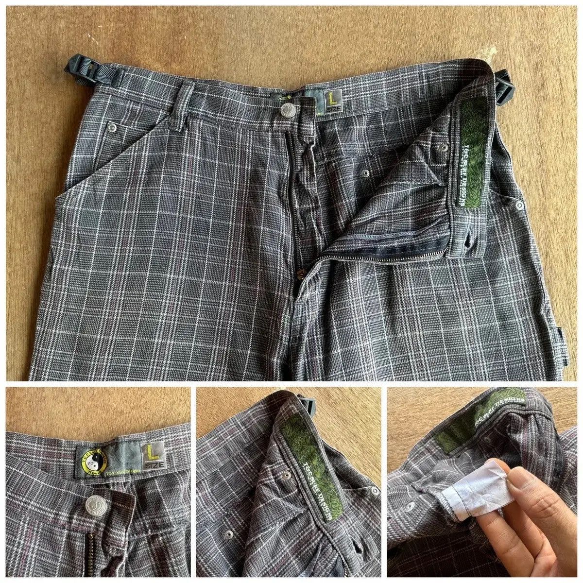 JNCO SICKS 🔥T&C SURF DESIGN CHECK TROUSERS BAGGY CARPENTER PANTS Size US 30 / EU 46 - 19 Thumbnail