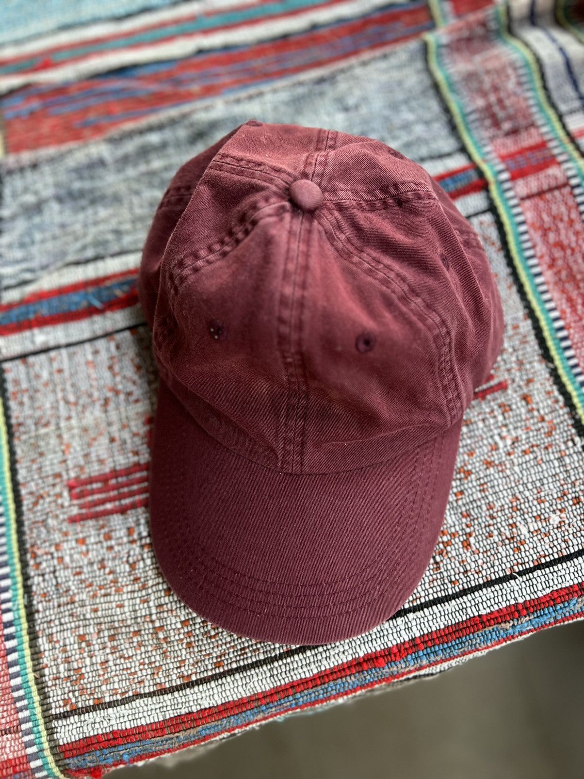 If Six Was Nine Vintage Red Dad Cap 🔺 | Clean Everyday Essential Size ONE SIZE - 4 Thumbnail