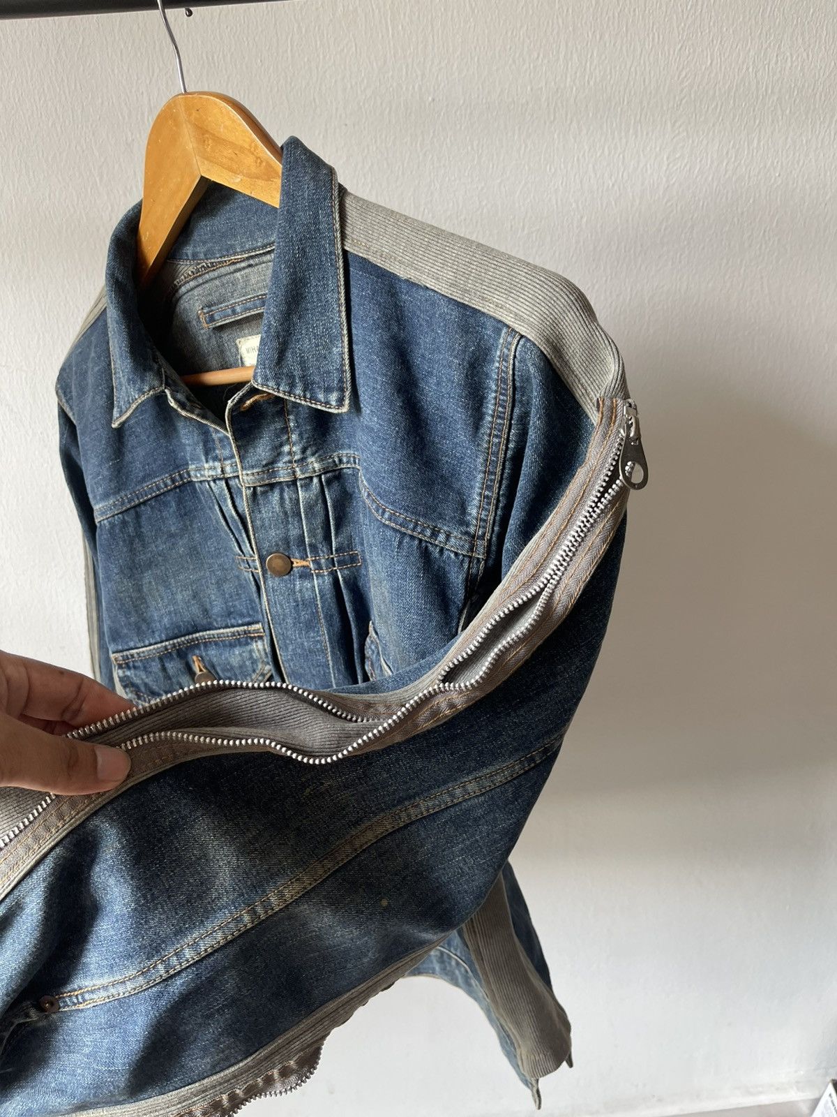 Maison MIHARA YASUHIRO Miharayasuhiro Hybrid TYPE 2 Denim Jacket 10 Size US S / EU 44-46 / 1 - 4 Thumbnail