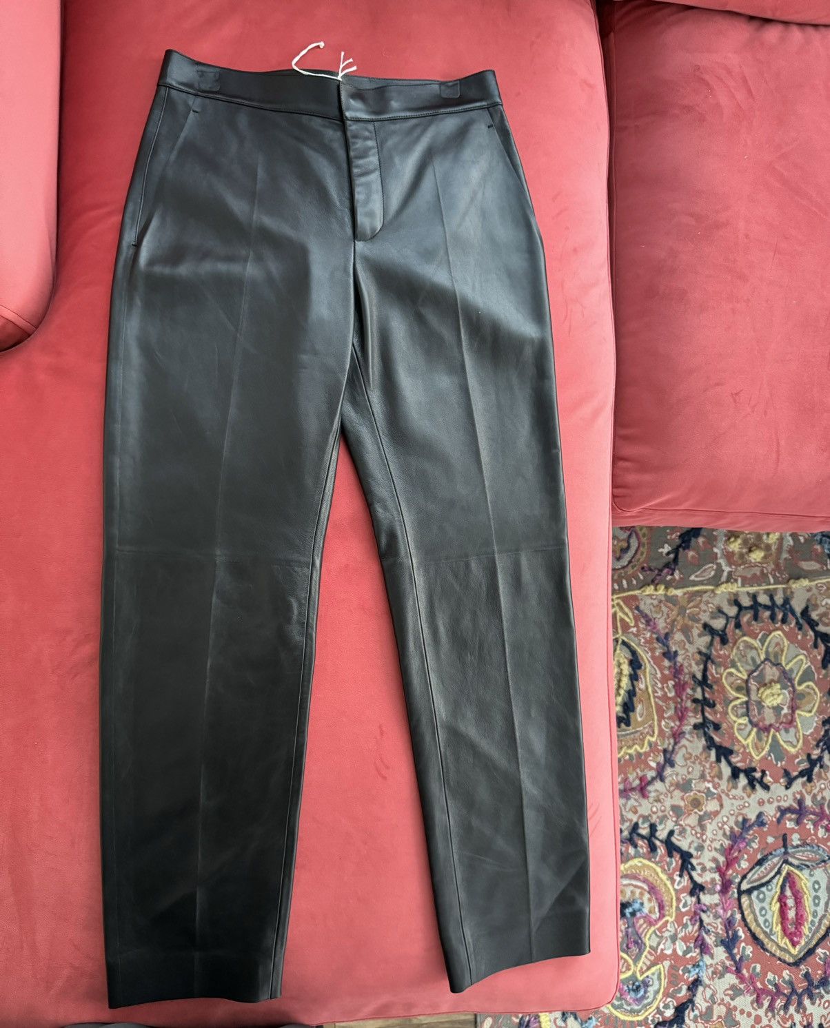 Chloe lambskin black pants soft size M