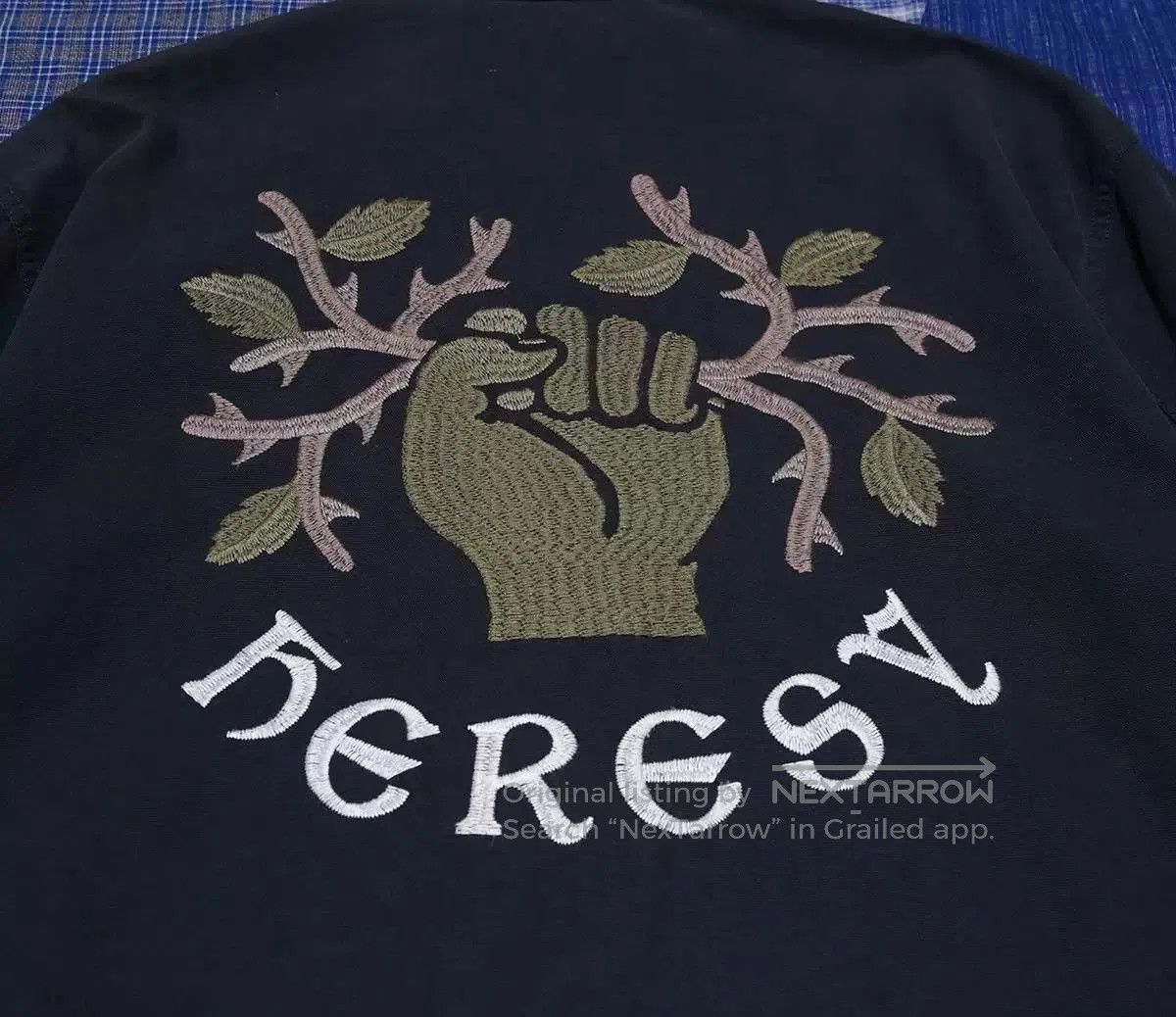 HERESY heresy guild navy shirt with logo embroidery. Size US XL / EU 56 / 4 - 3 Thumbnail