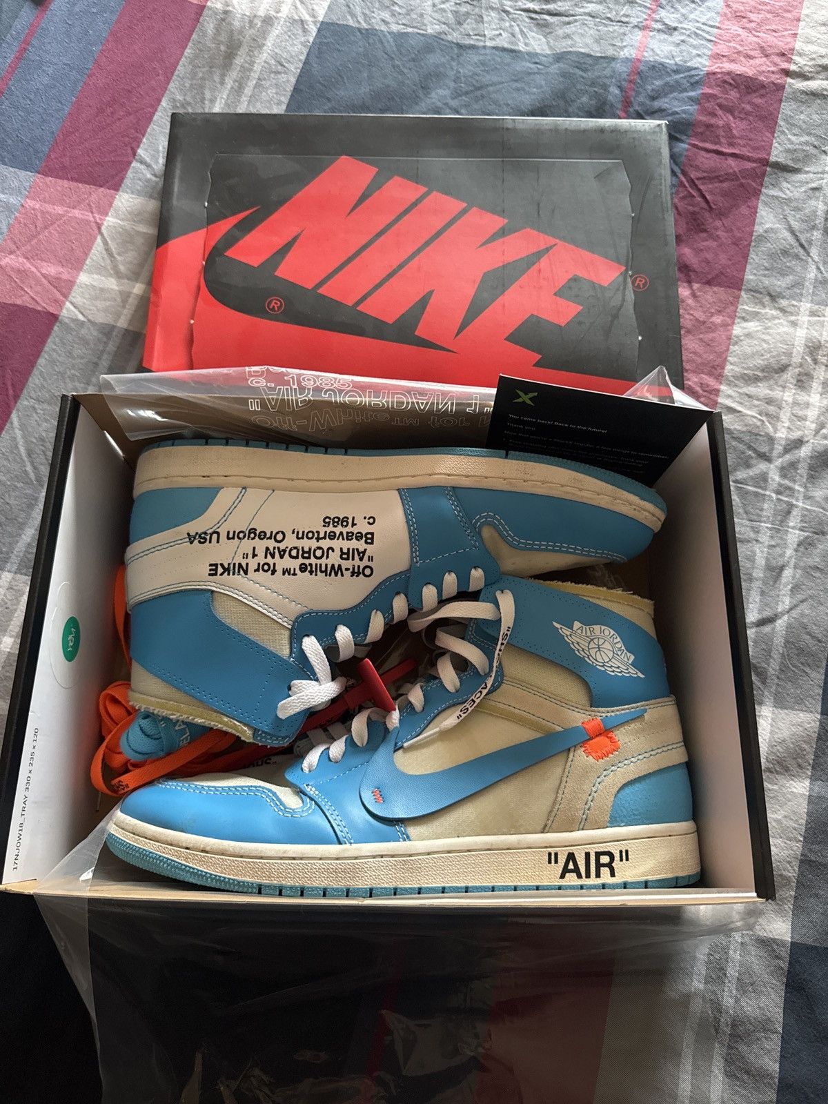 Jordan Brand × Off-White Jordan 1 off white UNC Size US 11 / EU 44 - 1 Thumbnail