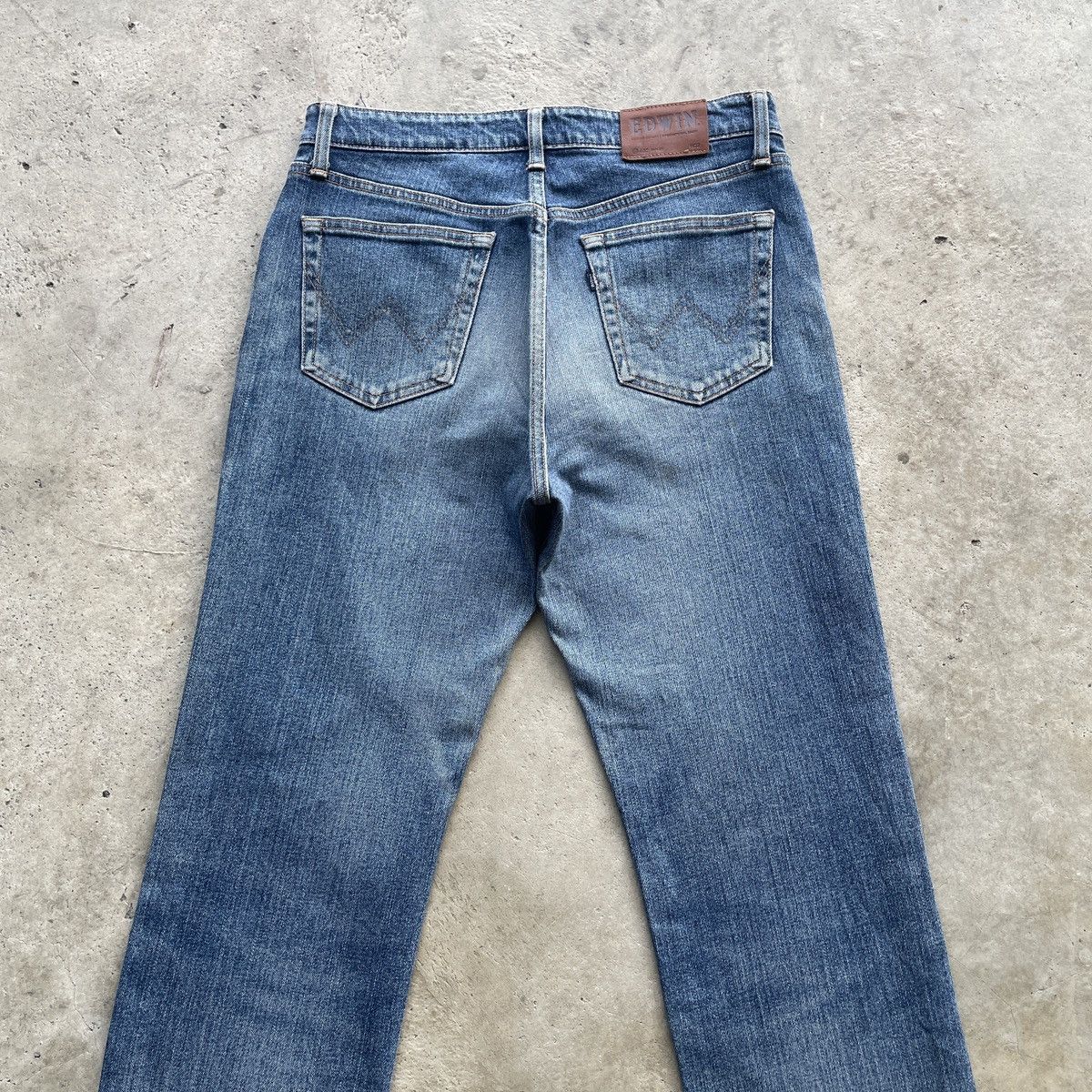 Japanese Brand W31 Vintage Edwin Faded Denim Distressed Jeans Pants Japan Size US 31 - 9 Thumbnail