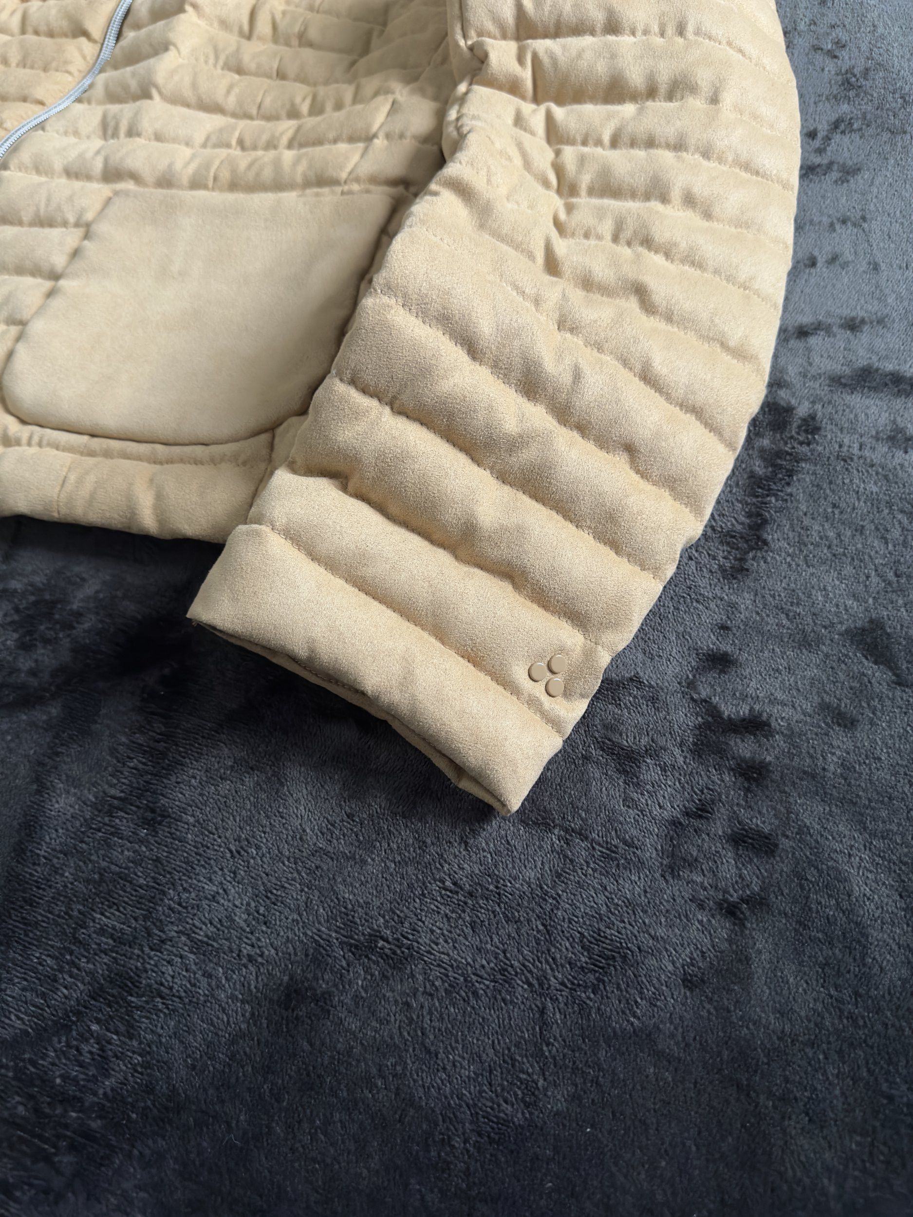 Peuterey Peuterey Quilted Down Suede Jacket Beige Size M / US 6-8 / IT 42-44 - 2 Thumbnail