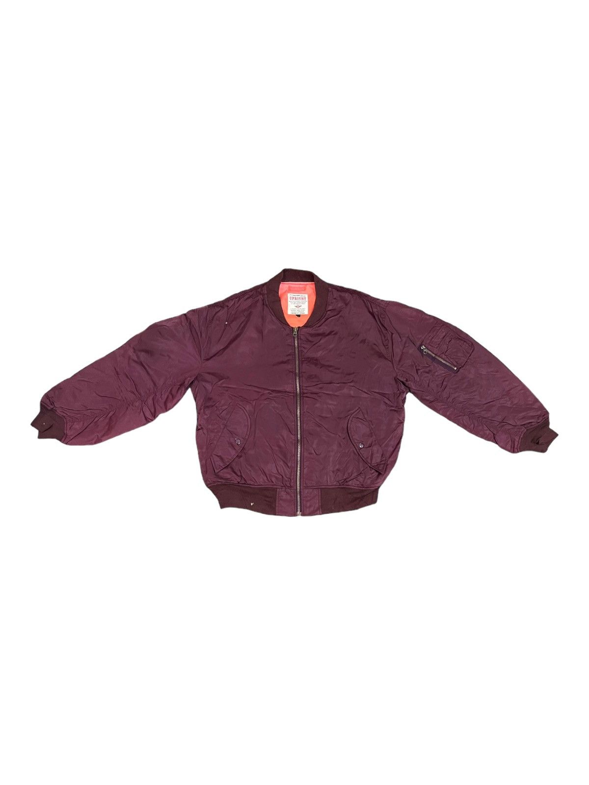 Designer × Japanese Brand Vintage Upright MA-1 Flight Bomber Style Jacket Size US L / EU 52-54 / 3 - 1 Thumbnail