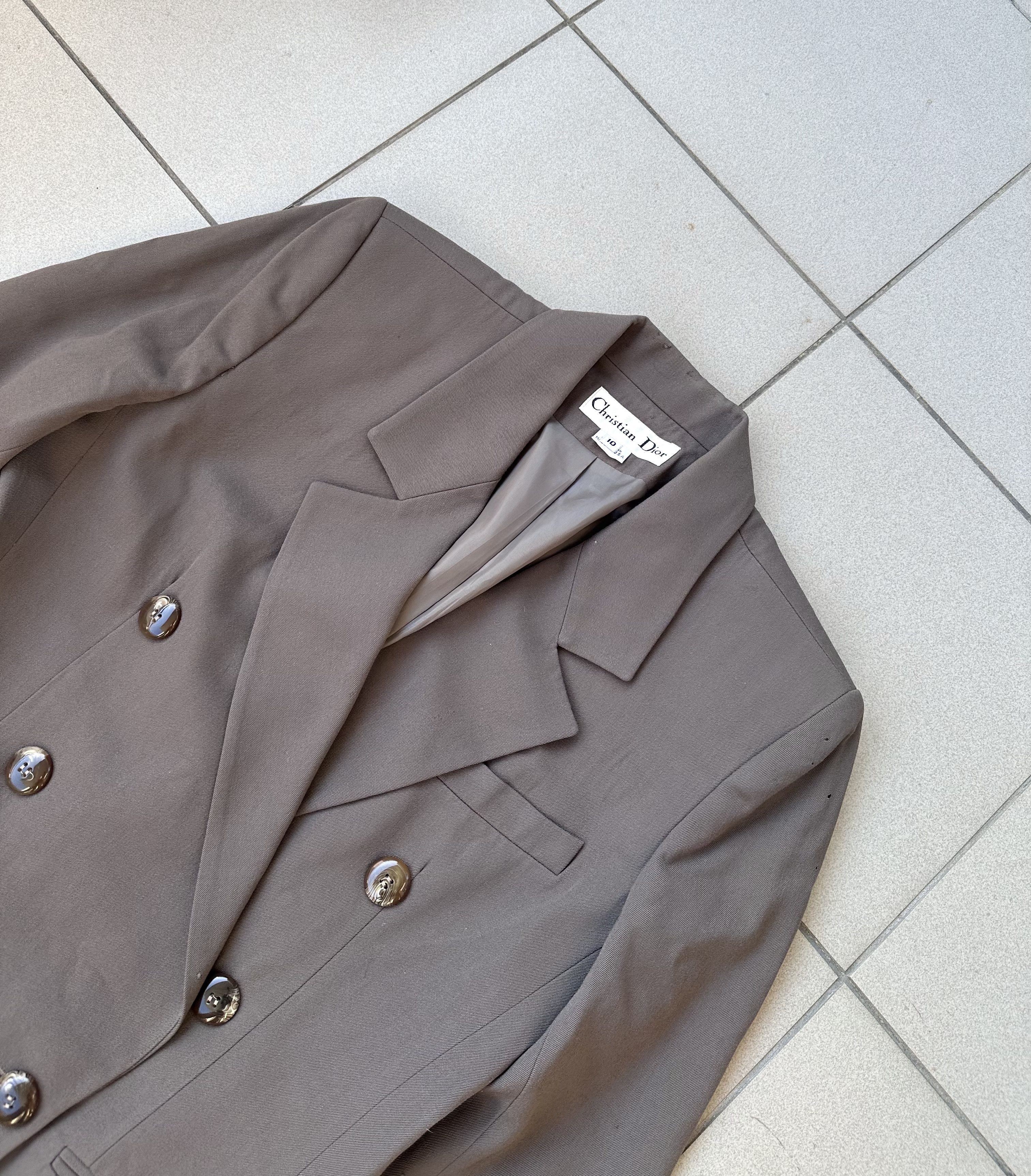 Christian Dior Monsieur × Vintage Rare Vintage Christian Dior women suit blazer + skirt Size L / US 10 / IT 46 - 16 Thumbnail