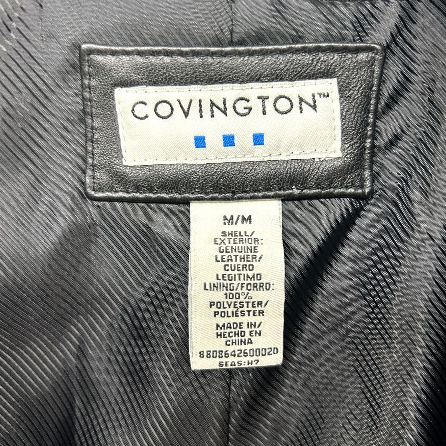 Vintage VINTAGE Convington Jacket Womens M Black Coat Lined Genuine Leather Blazer 90s Size M / US 6-8 / IT 42-44 - 7 Thumbnail
