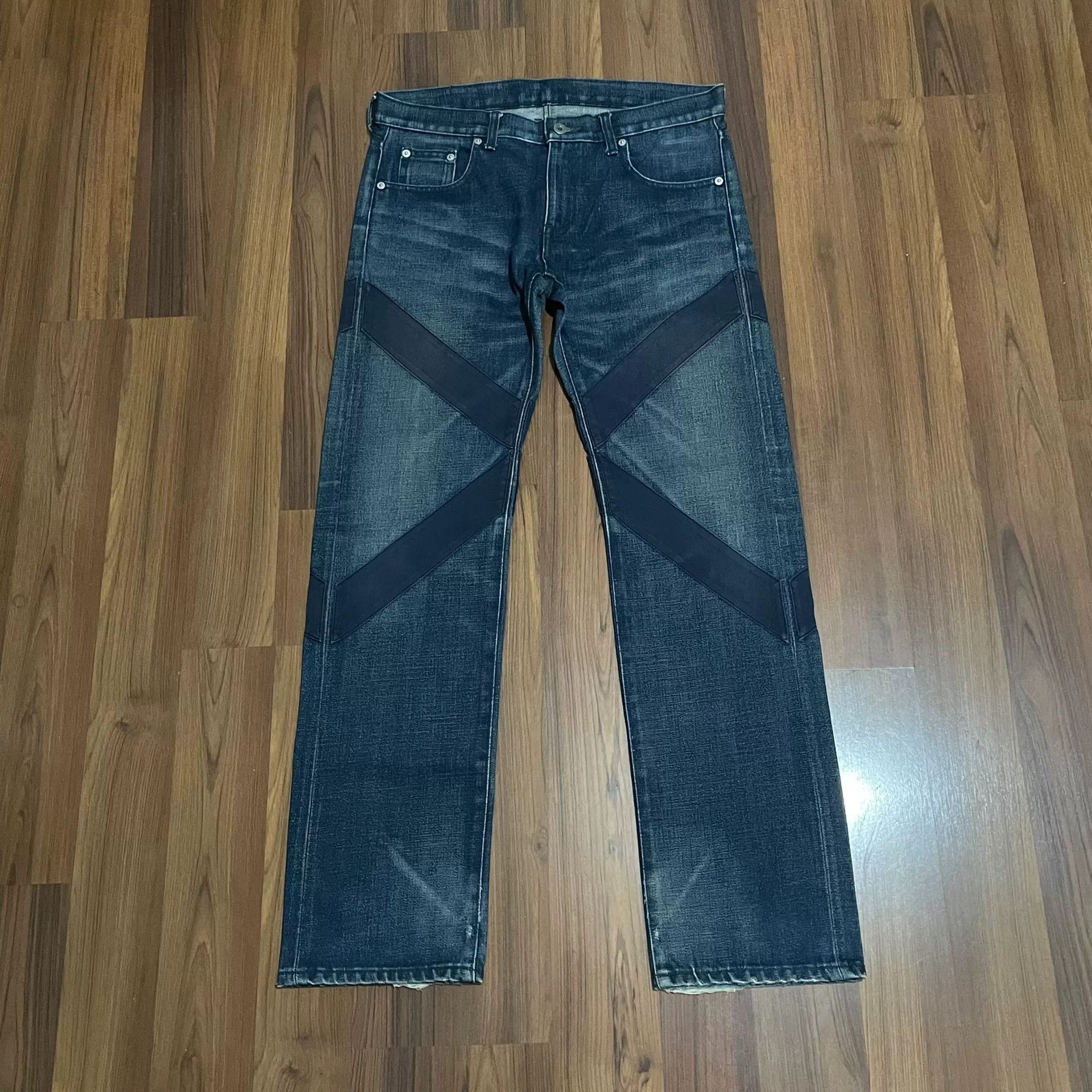 Neighborhood NEIGHBORHOOD 02 Patched Washed Jeans Size US 31 - 1 Thumbnail