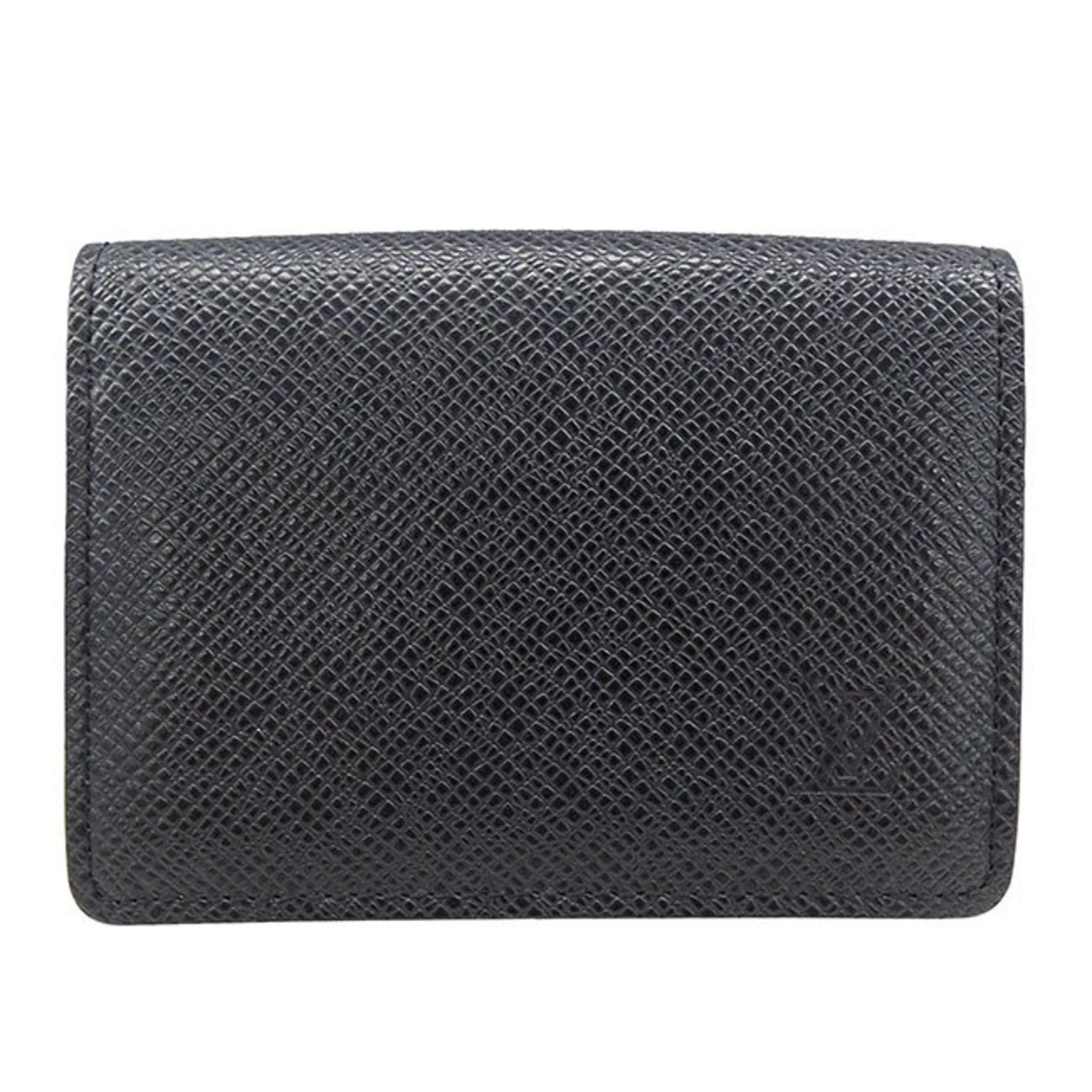 Louis Vuitton Louis Vuitton Card Case Men's Taiga Envelope Carte de Visite Ardoise Black M30922 Business Holder Compact Size ONE SIZE - 1 Thumbnail