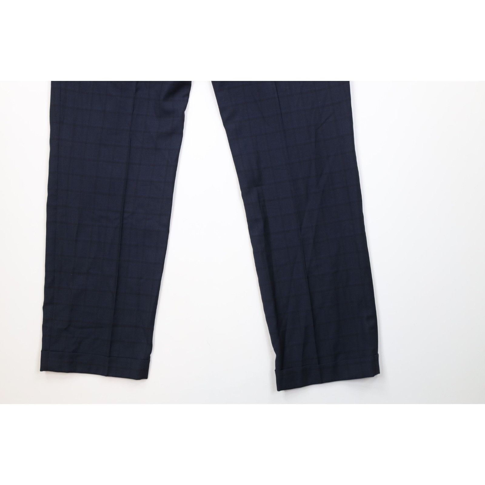 Vintage Vintage 90s Streetwear Wool 2 Piece Suit Plaid Size 42L - 19 Thumbnail