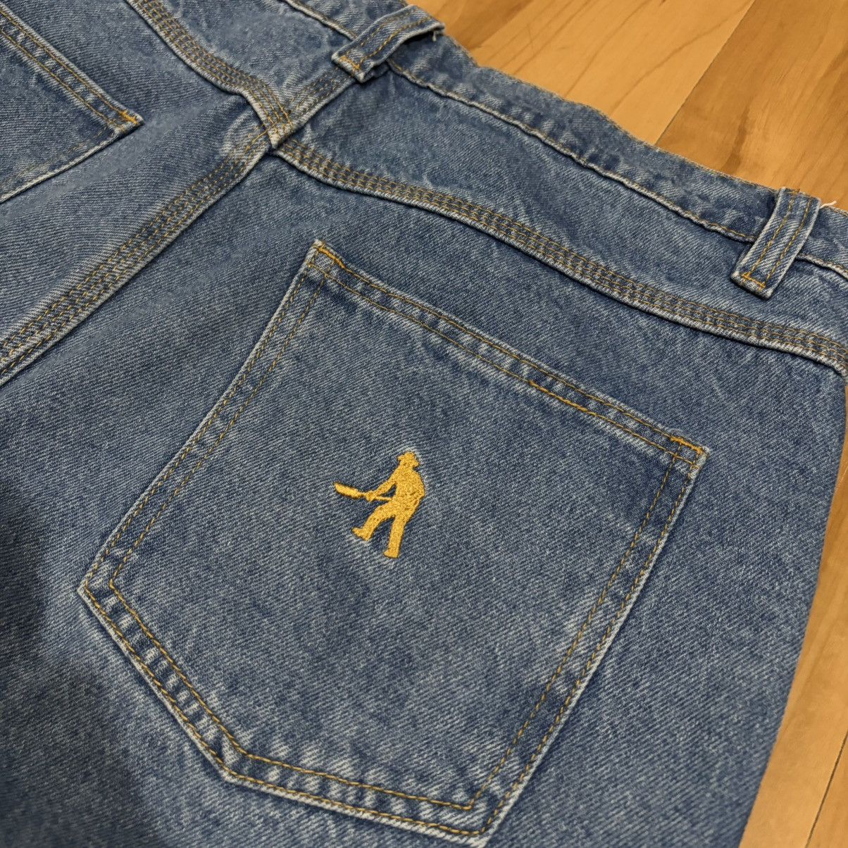Passport PASSPORT WORKERS CLUB JEANS WASHED LIGHT INDIGO Size US 34 / EU 50 - 6 Thumbnail