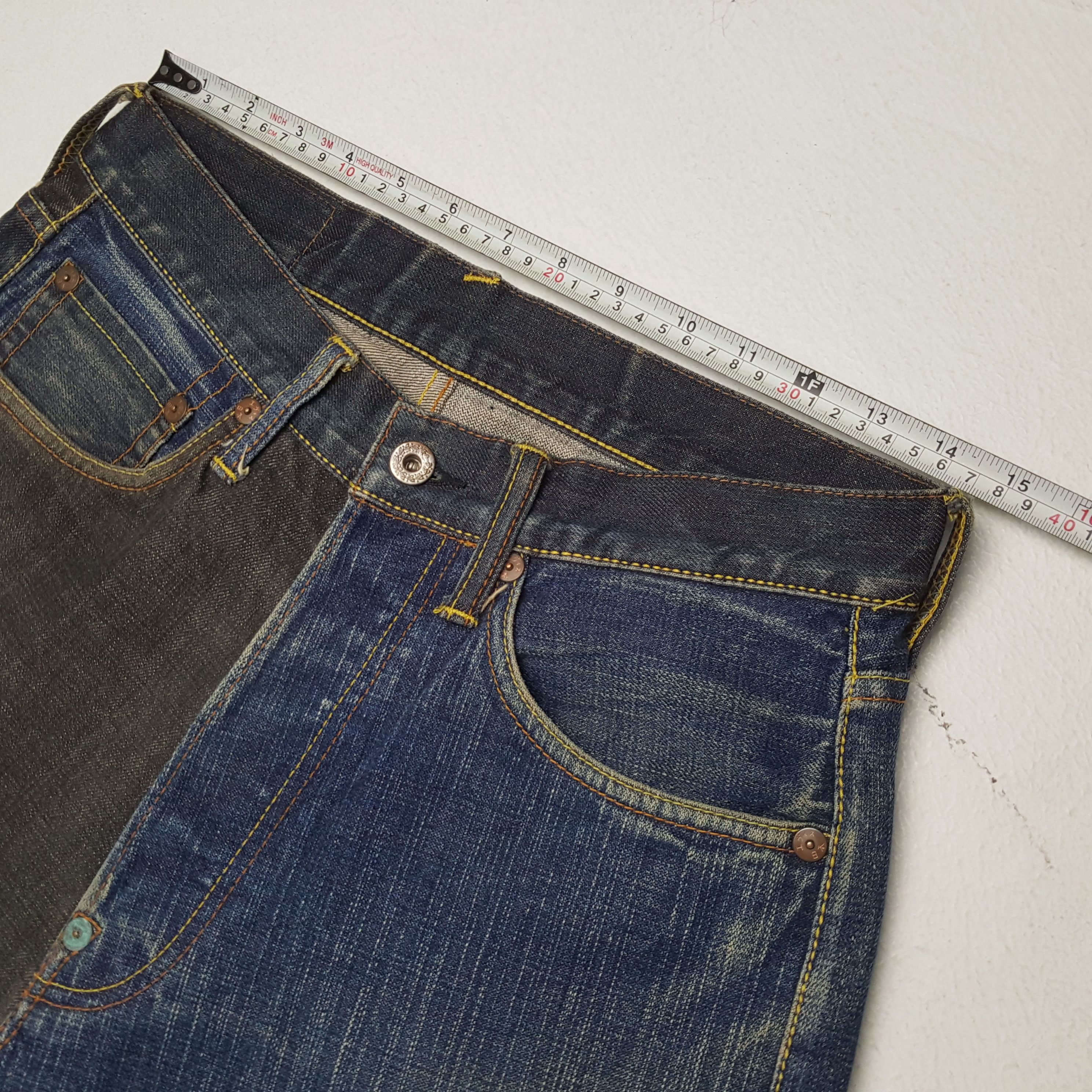 Evisu × Japanese Brand × Vintage Vintage EVISU Japanese Brand Daicock Custom Distressed Jeans Size US 29 - 7 Thumbnail