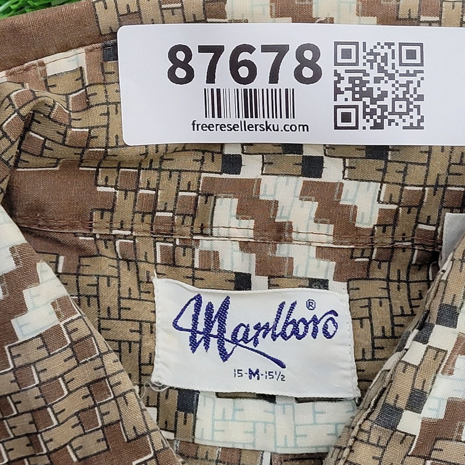 Marlboro Vintage 80s MOD Marlboro Disco Hippie Shirt Medium 21x29 USA Size US M / EU 48-50 / 2 - 6 Thumbnail
