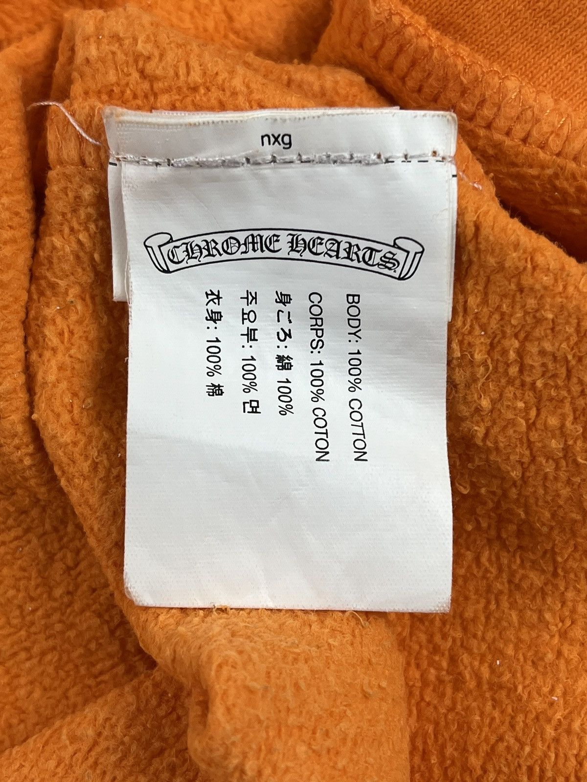 Chrome Hearts × Off-White 2018 Chrome Hearts Off White Scroll Logo Orange Hoodie Size US M / EU 48-50 / 2 - 12 Thumbnail