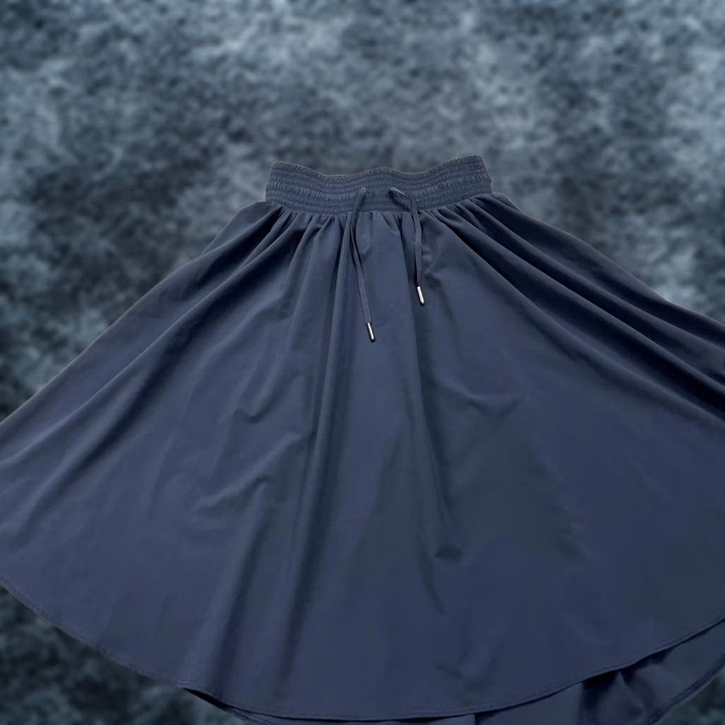 Lululemon Lululemon Skirt Womens Small Dark Blue High Low Athletic Drawstring Waist Lined Gym Training Size 28" / US 6 / IT 42 - 1 Thumbnail