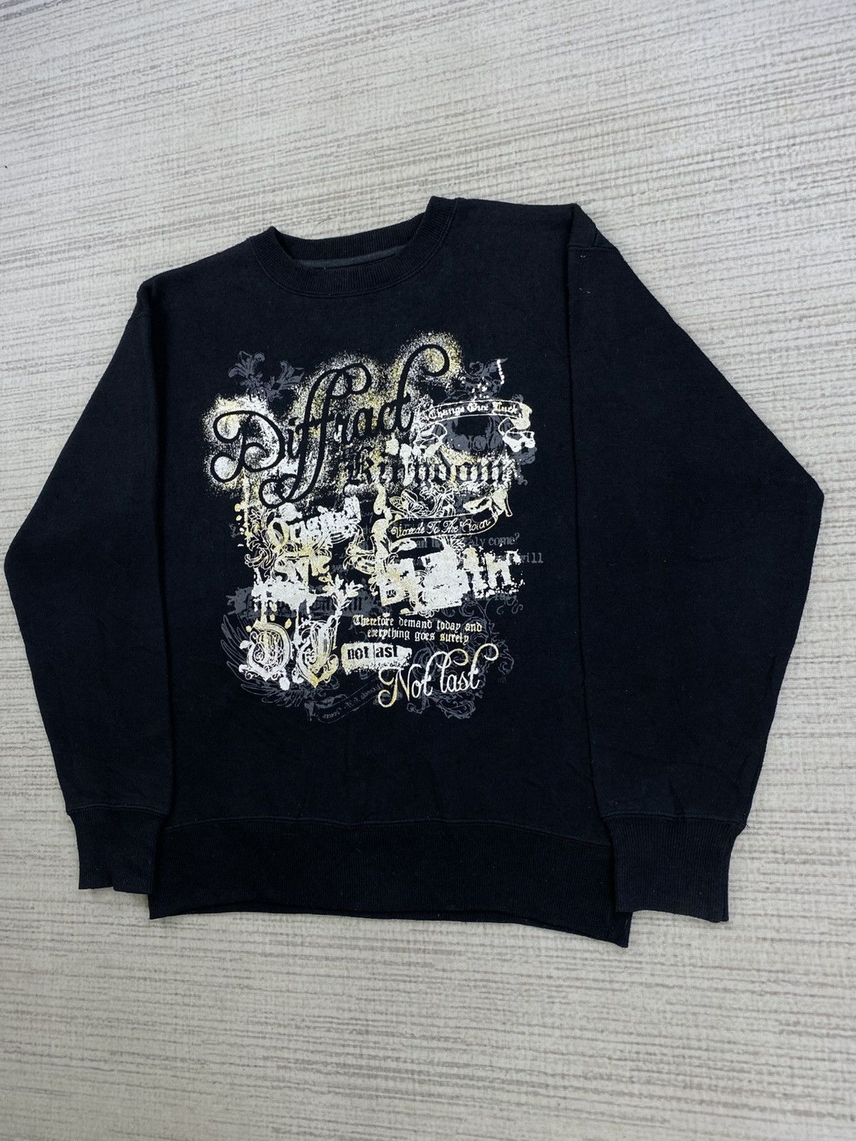 Affliction × Japanese Brand × Vintage Vintage Beaumere Japan Poem Printed Sweatshirt Size US M / EU 48-50 / 2 - 4 Thumbnail
