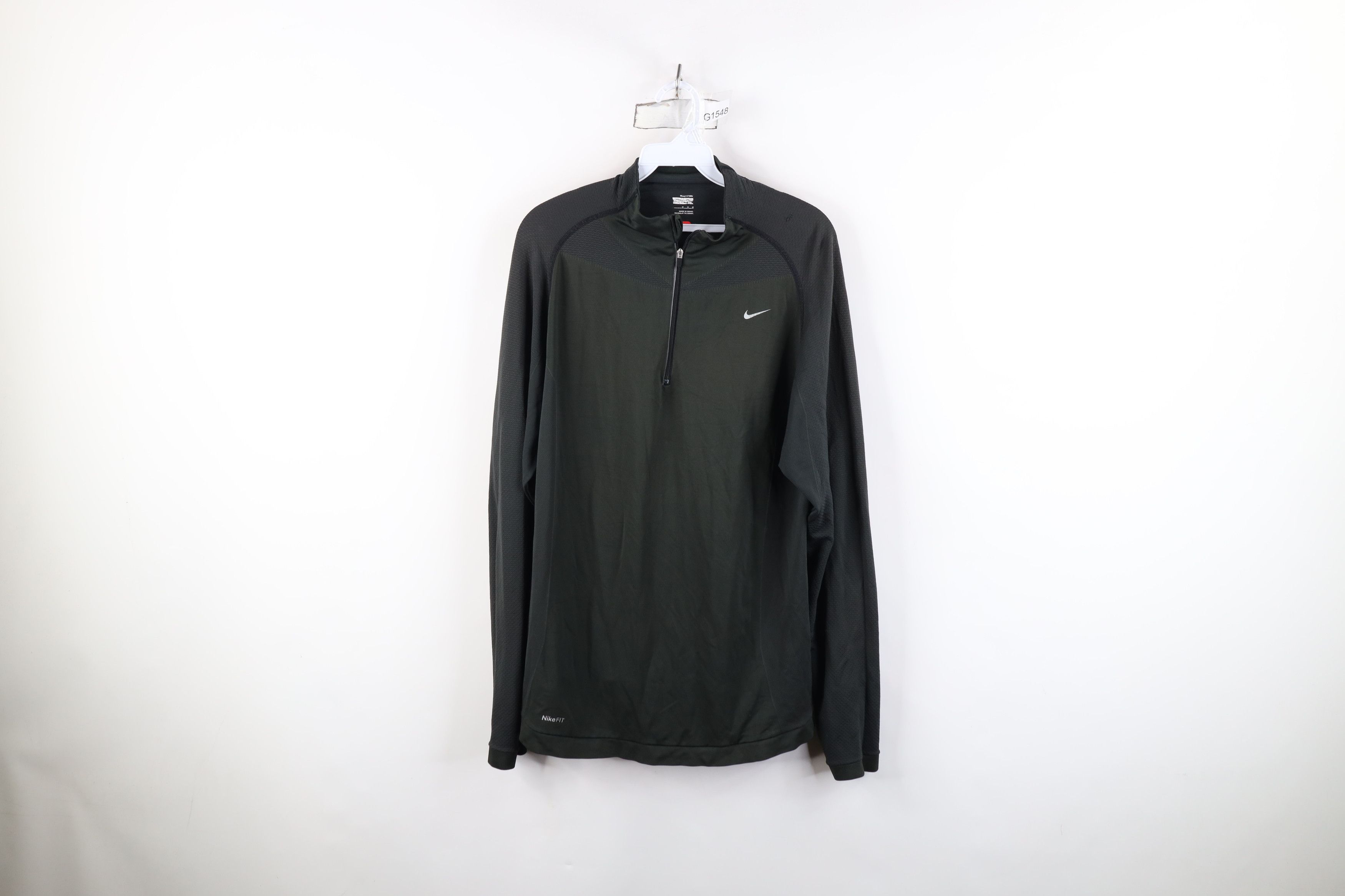 Nike Vintage Y2K Nike Mini Swoosh Knit Half Zip Pullover Top Size US M / EU 48-50 / 2 - 1 Thumbnail