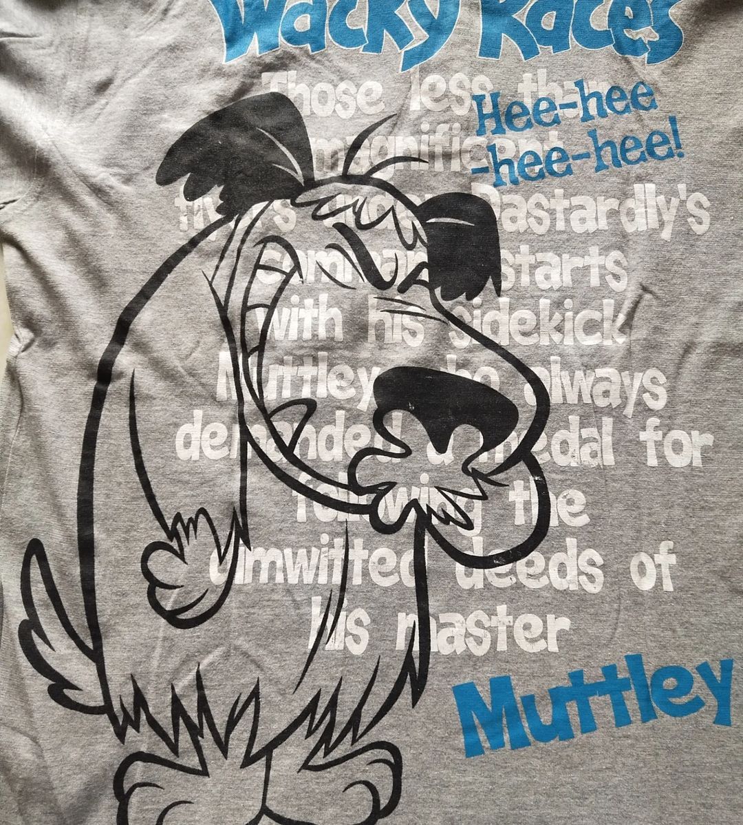 Cartoon Network × Vintage Wacky Races Backhit Art Grey Official Cartoon Polo Tees Size US M / EU 48-50 / 2 - 2 Thumbnail