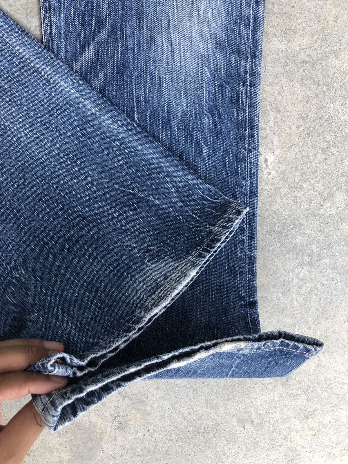 If Six Was Nine Japanese Edwin 503 Flared Jeans Distressed Jeans Size US 34 / EU 50 - 13 Thumbnail