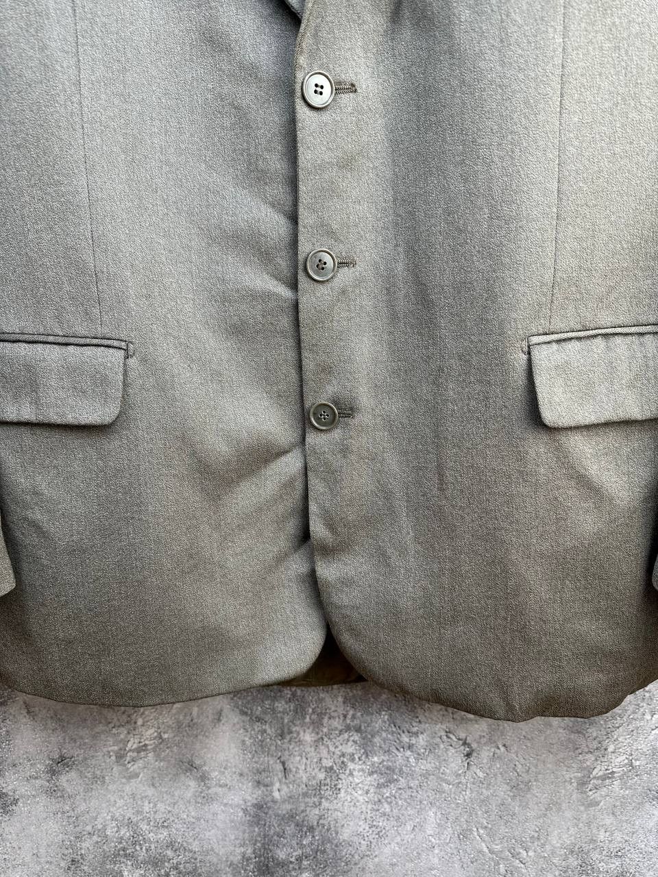 Yves Saint Laurent Yves Saint Laurent Pour Homme Pure Wool Beige Two-Piece Suit Size 54R - 10 Thumbnail