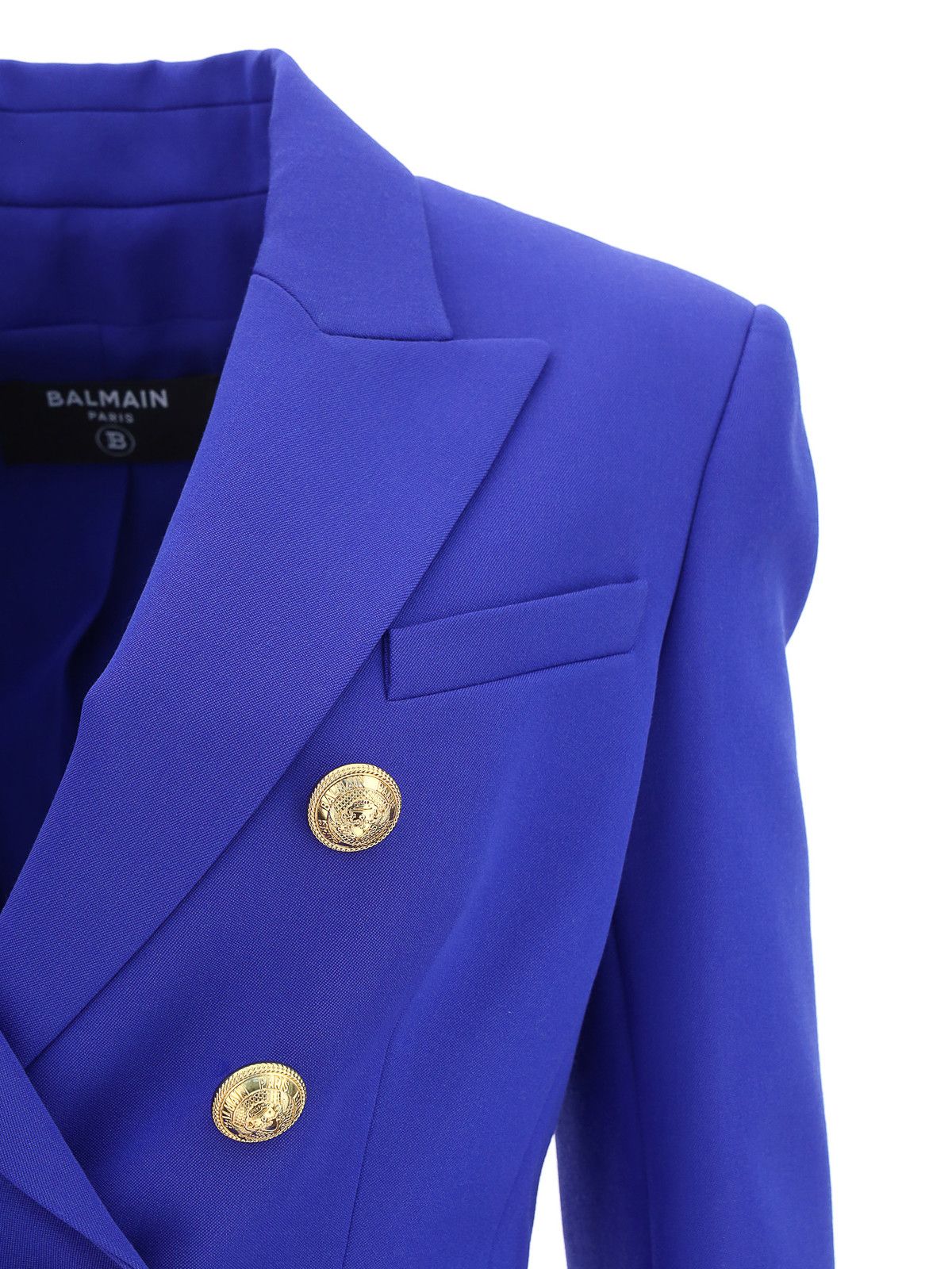 Balmain o1w1db10624 Jacket in Blue Size S / US 4 / IT 40 - 4 Thumbnail