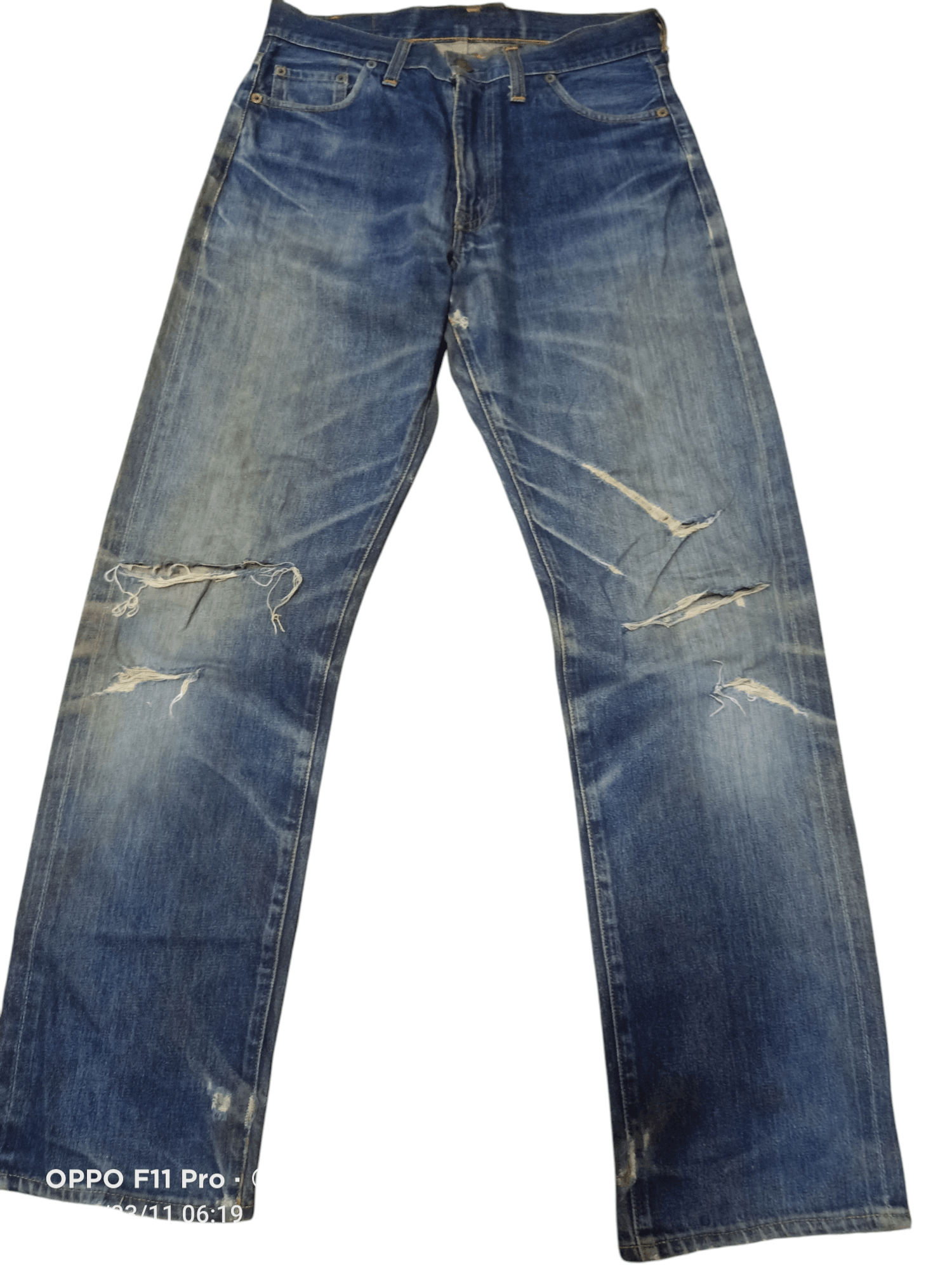 4GSELLER × Levi's Vintage Clothing Levis Vintage Clothing 551Z XX Trashed Red Selvedge Size US 30 / EU 46 - 2 Thumbnail
