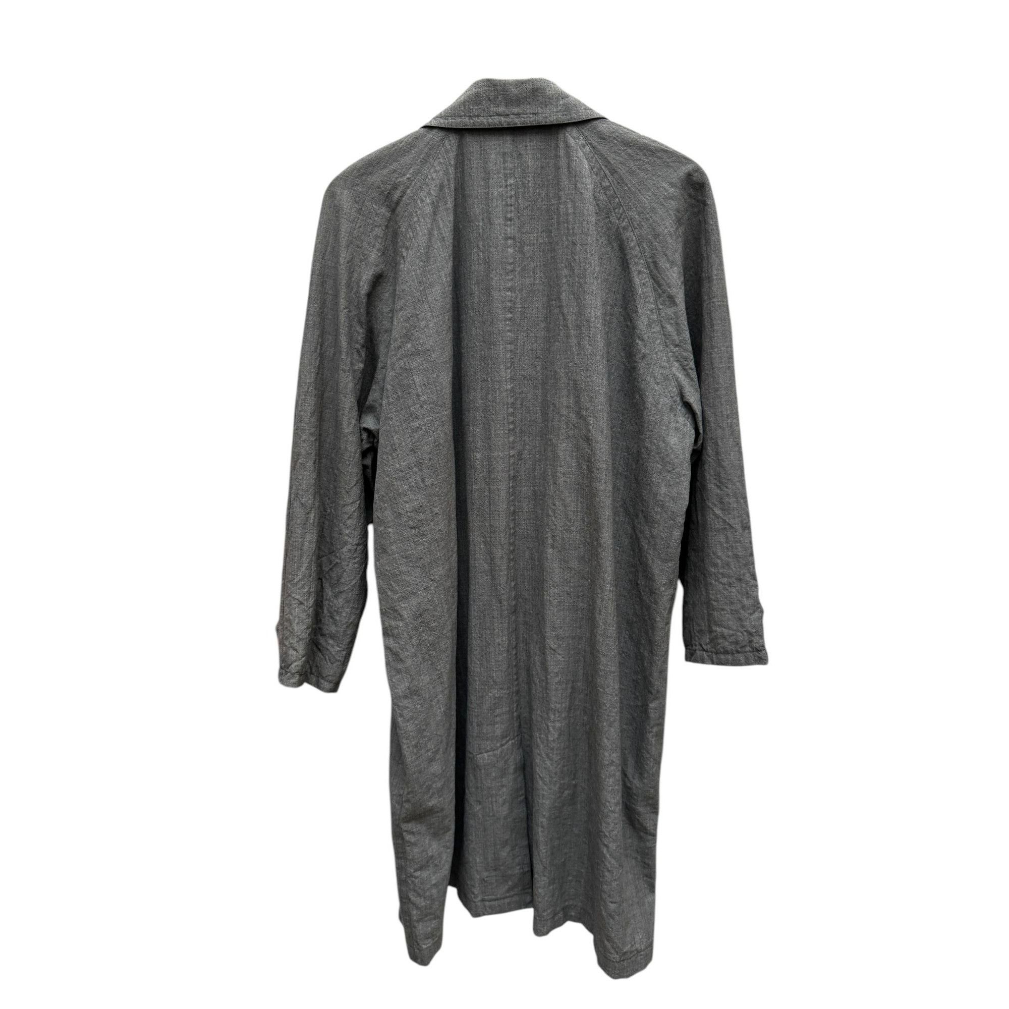 Jil Sander Grey Linen Cotton Coat Size M / US 6-8 / IT 42-44 - 4 Thumbnail