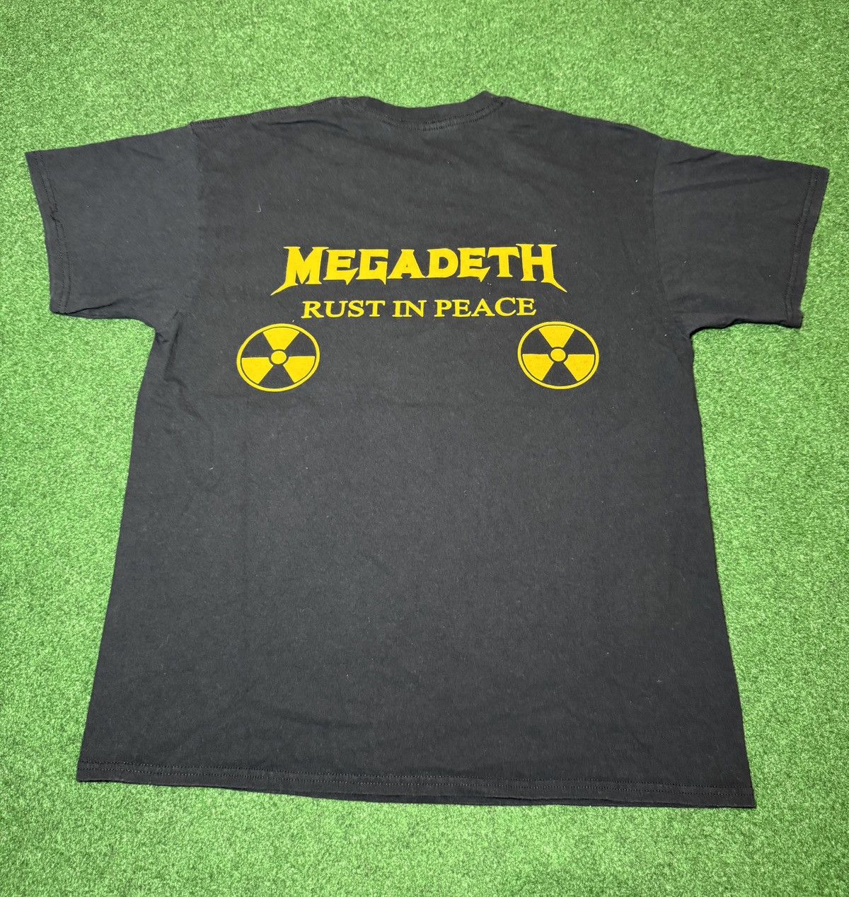 Band Tees × Vintage Vintage Y2K Megadeath Rust In Peace Grunge Band T Shirt Size US L / EU 52-54 / 3 - 4 Thumbnail