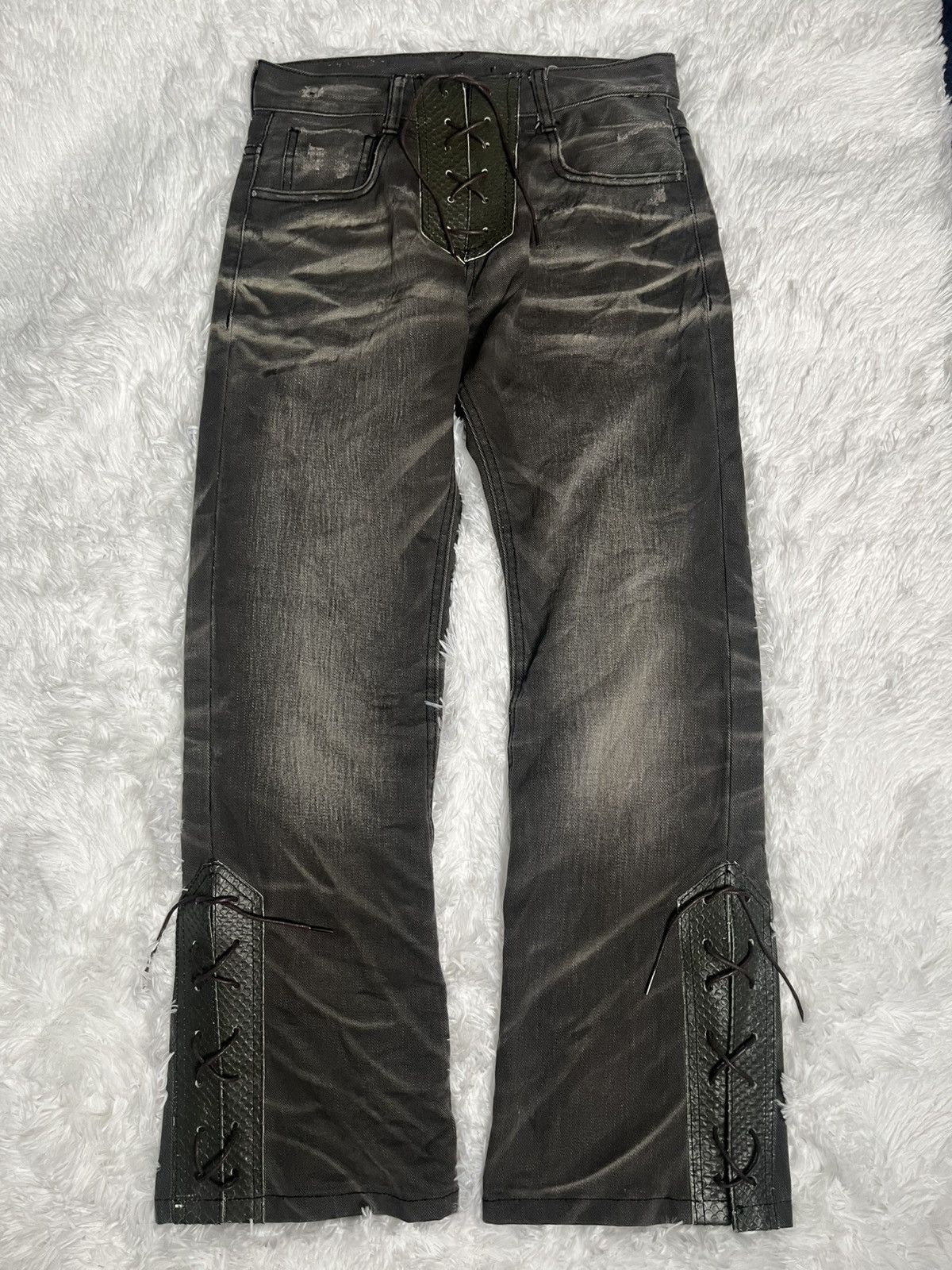 If Six Was Nine IfSixWasNine „Crazy Mexican“ Snakeskin Flared Lace