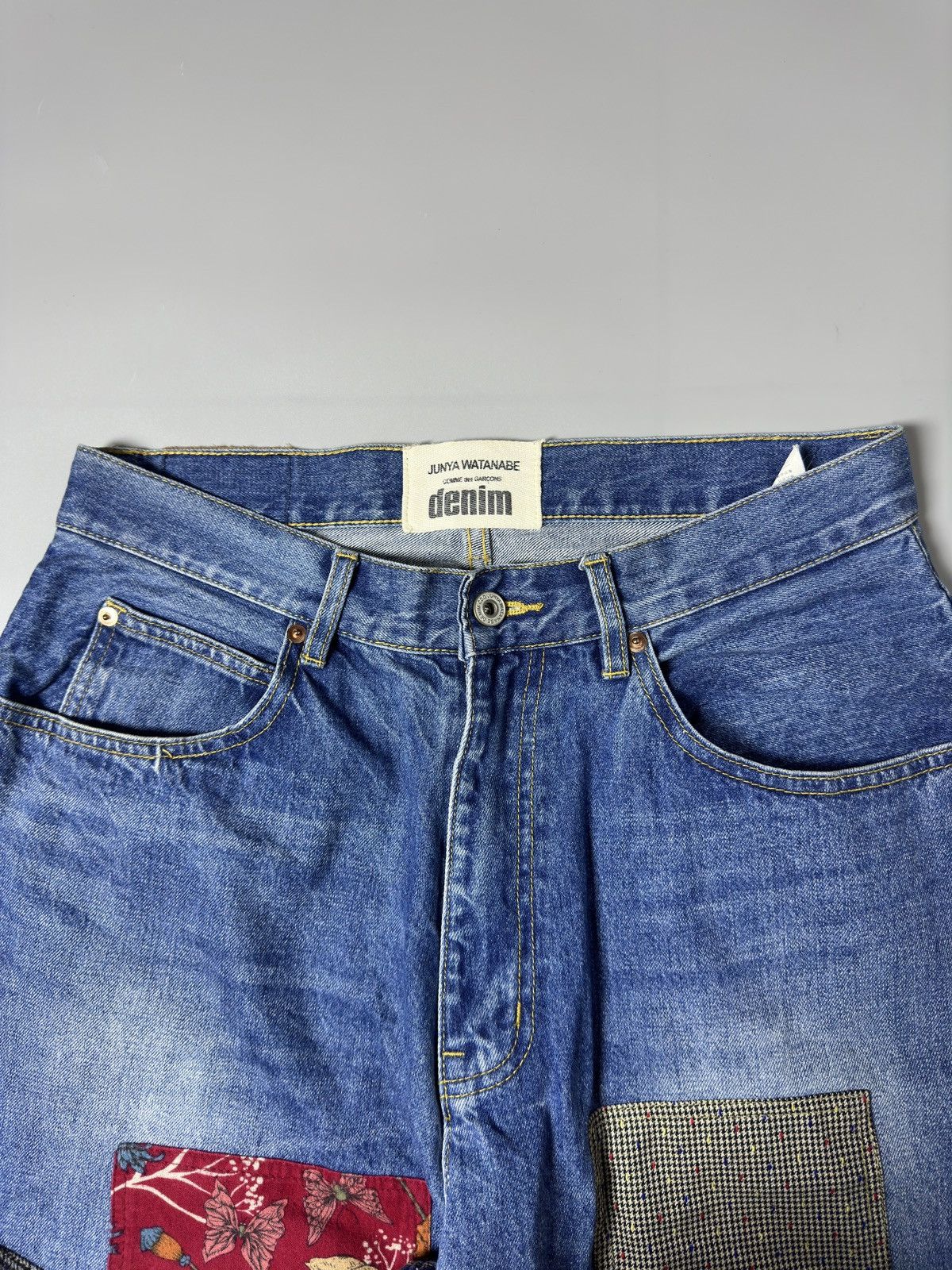 Comme des Garcons × Junya Watanabe CDG - JUNYA WATANABE — DENIM PATCHWORK JEANS Size US 32 / EU 48 - 3 Thumbnail