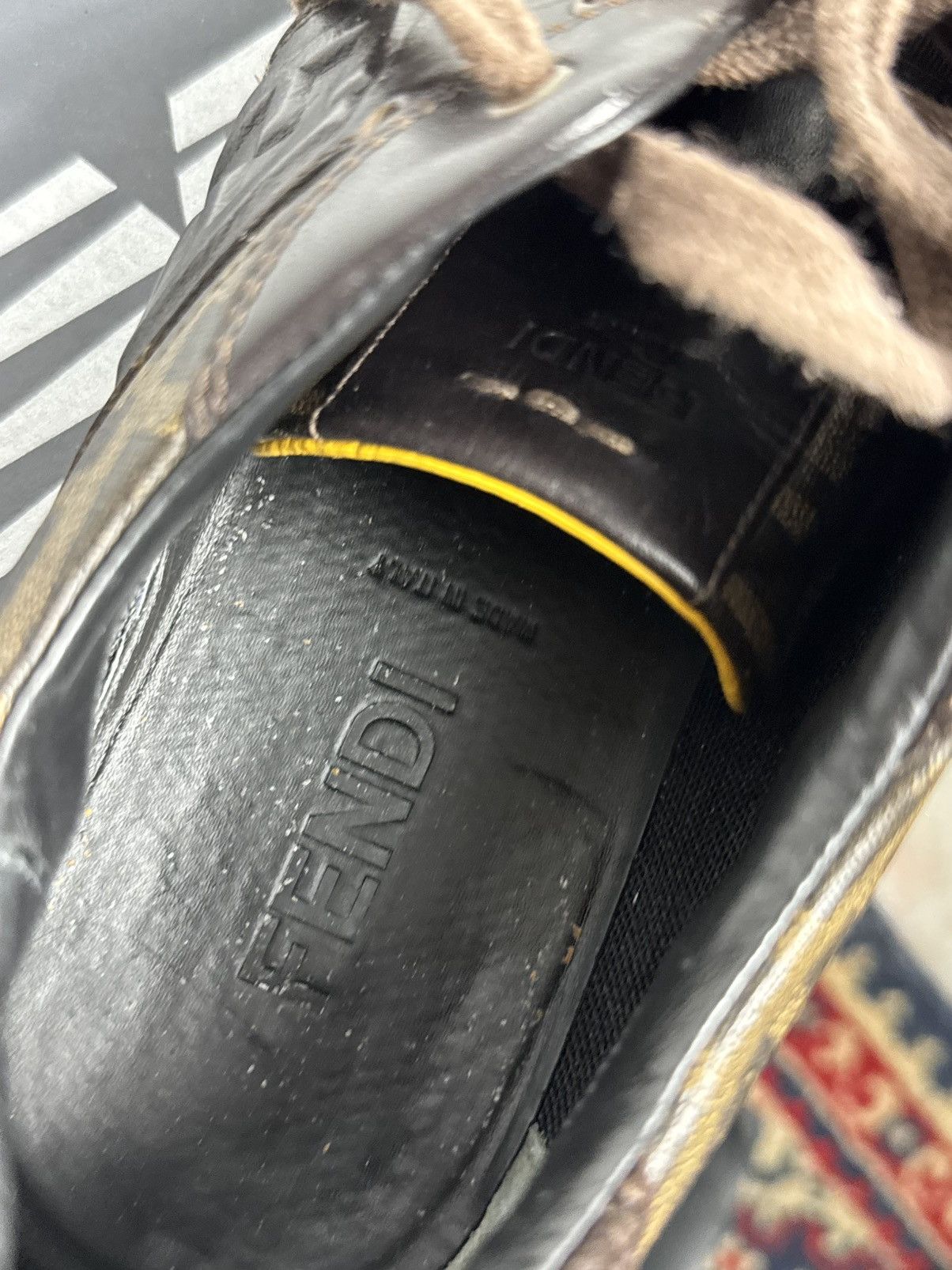 Fendi Fendi Monogram Luxury Leather Low Shoes Sneakers Size US 10 Size US 10 / EU 43 - 16 Thumbnail
