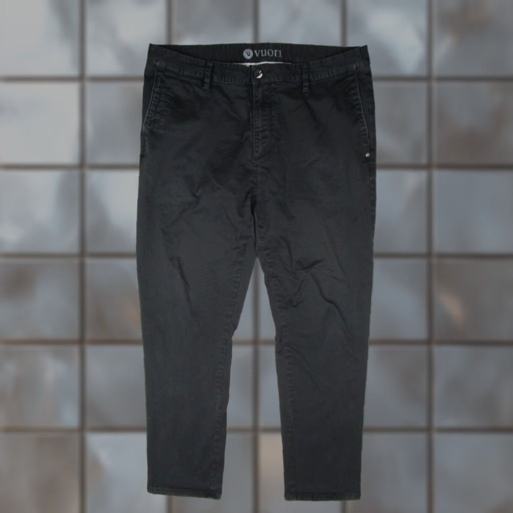 Vuori Vuori Collins Chino Pants Mens 36 Black Slim Fit Cotton Blend Casual Size US 36 / EU 52 - 1 Thumbnail