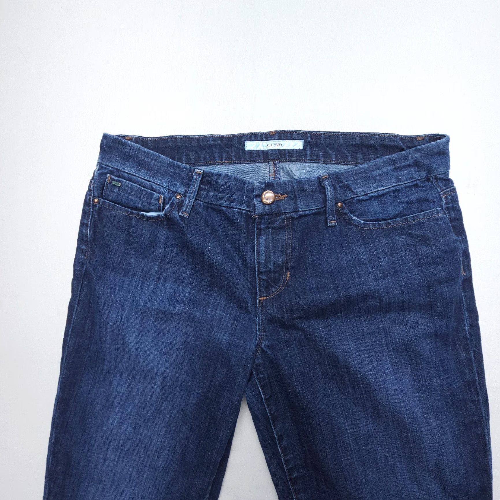 Vintage Joe's Provocateur Jeans Bootcut Low Rise Size 31 Dark Wash Denim Y2K 2000s Boho Size 24" / US 00 / IT 34 - 4 Thumbnail