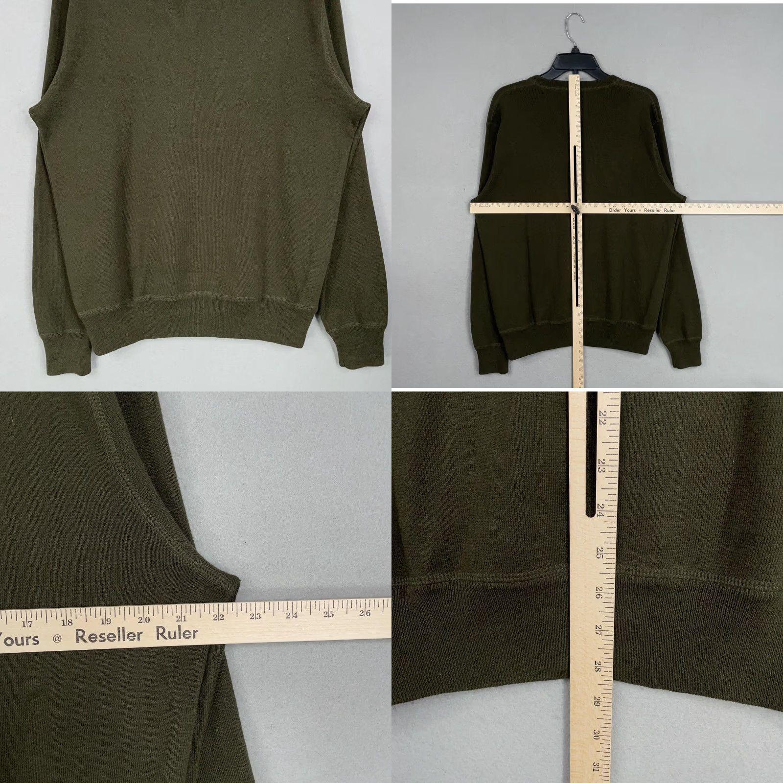 Polo Ralph Lauren Polo Ralph Lauren Sweater Mens Large Green Cotton Crewneck Red Pony Logo Pullover Knit Crew Neck Classic Preppy Knitwear Mens Size US L / EU 52-54 / 3 - 8 Thumbnail