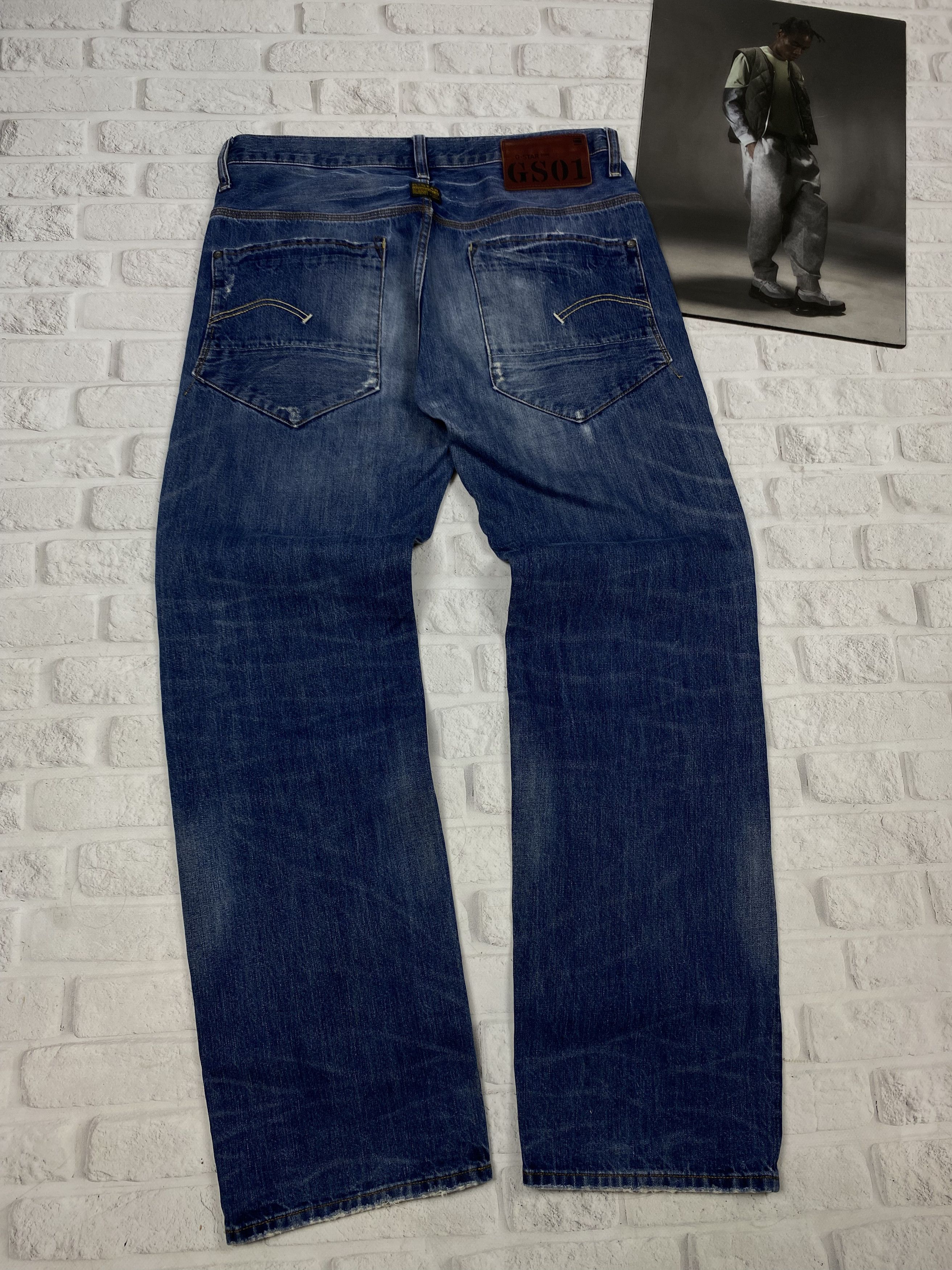 G-Star Men's G-Star RAW 96 Y2K Tapered Jeans Blue Size 34x34 Size US 34 / EU 50 - 5 Thumbnail